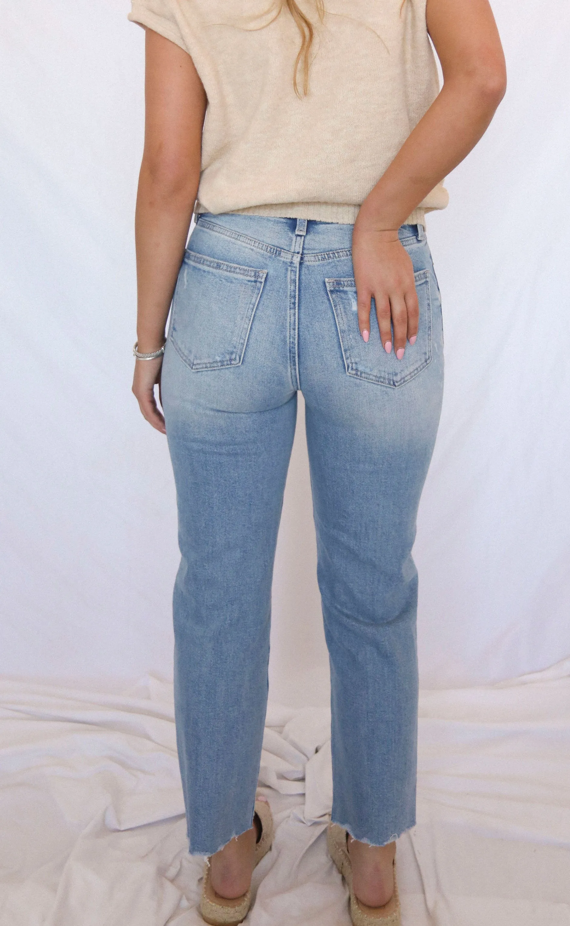pistola: charlie high rise classic straight ankle jeans - dynamic vintage sold by RIFFRAFF product image thumbnail 2