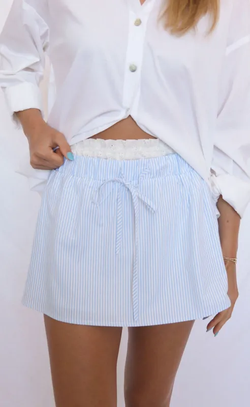 making eyes mini skirt sold by RIFFRAFF