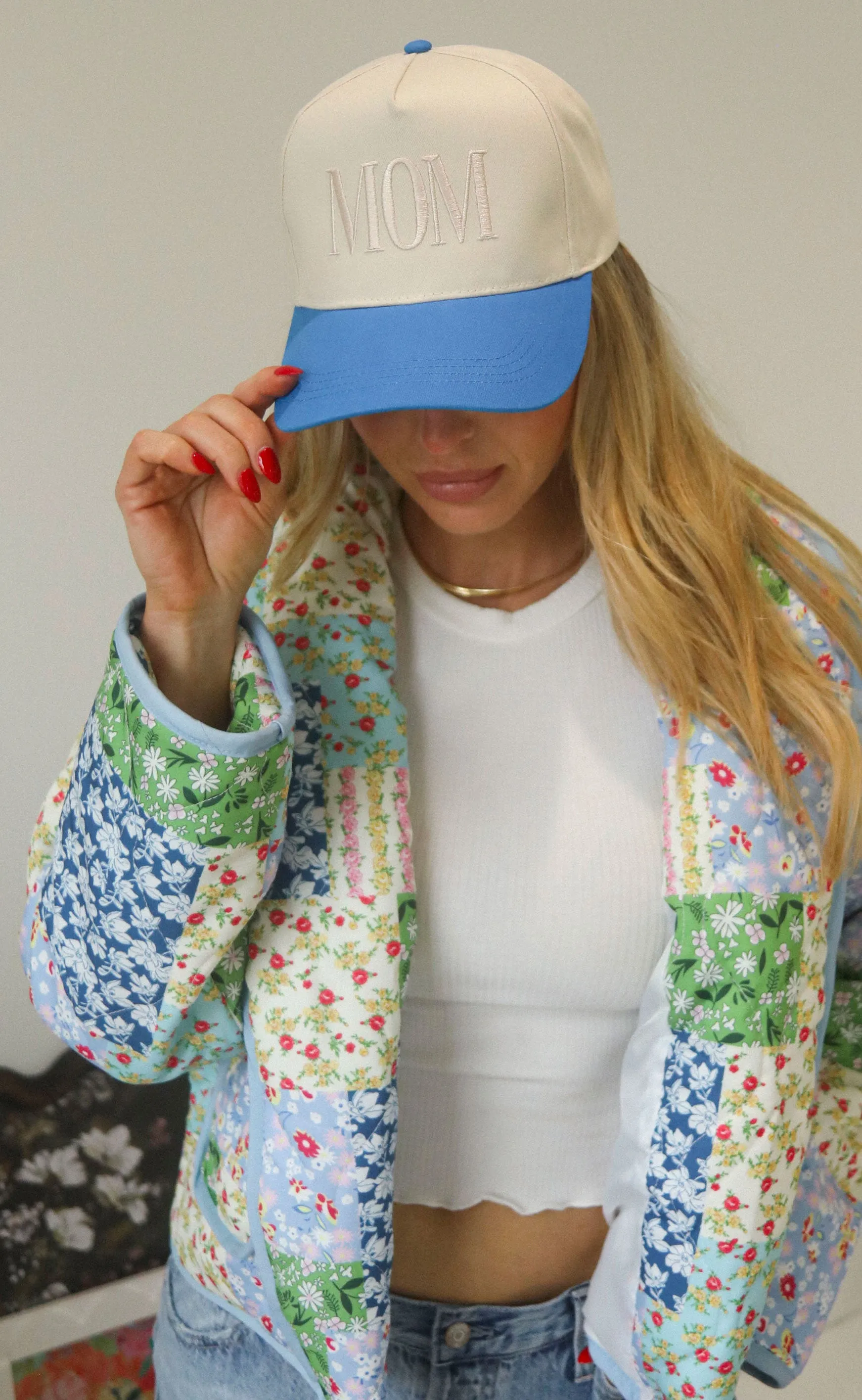 friday + saturday: mom trucker - blue sold by RIFFRAFF product image thumbnail 2