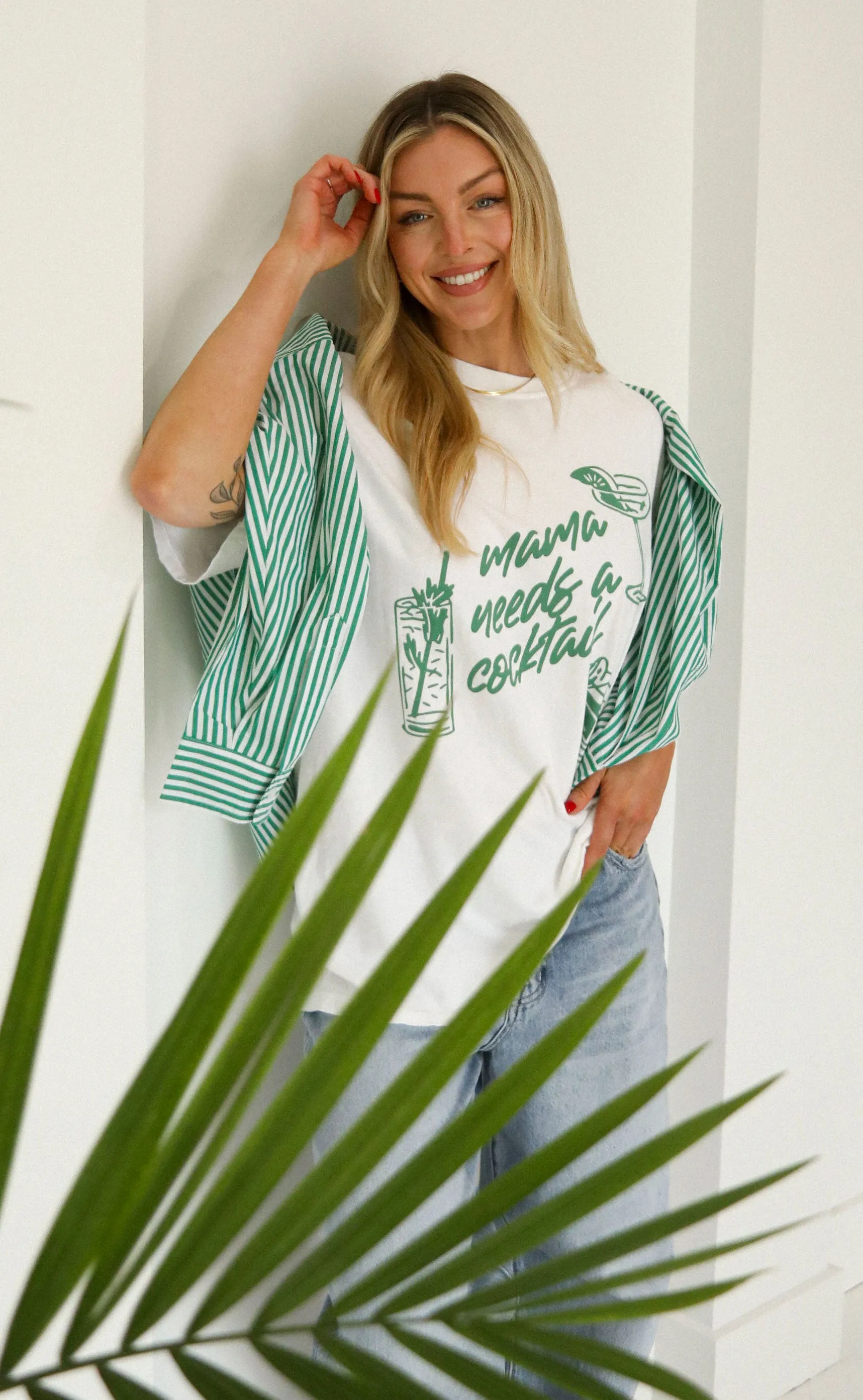 friday + saturday: mama needs a cocktail tee sold by RIFFRAFF product image thumbnail 4