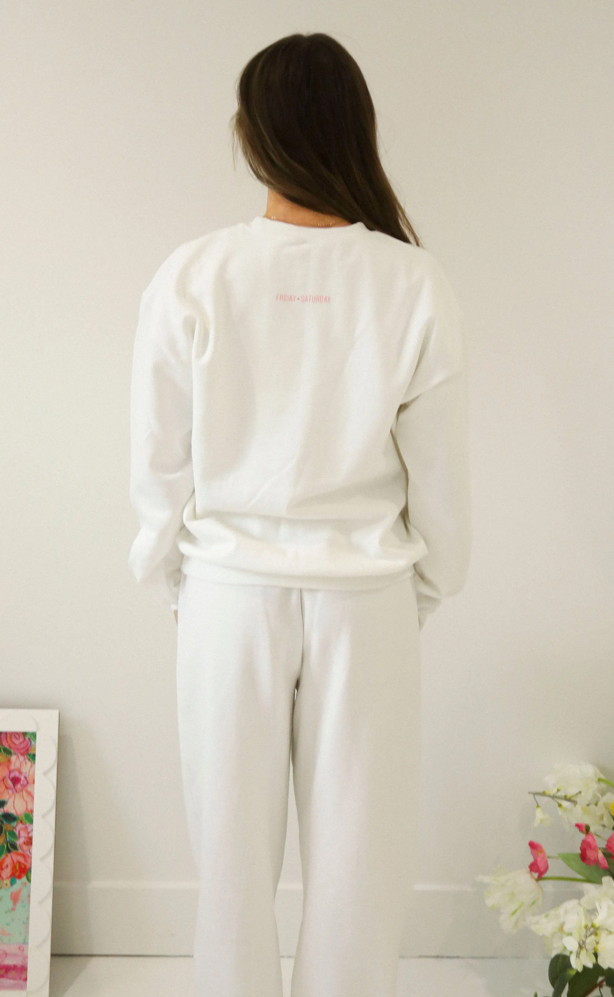 friday + saturday: classic mom sweatpants - pink sold by RIFFRAFF product image thumbnail 3