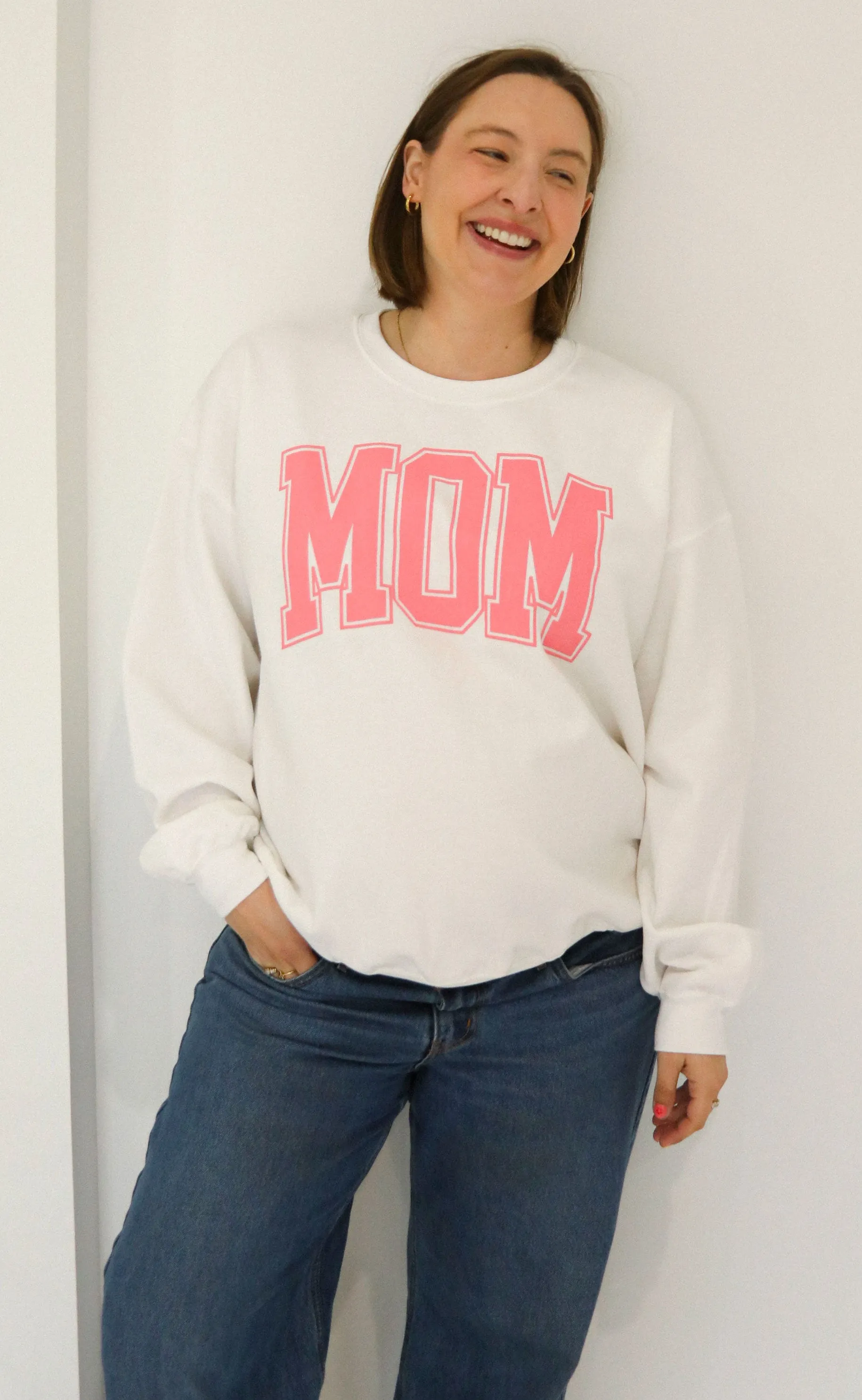 friday + saturday: classic mom sweatshirt -  pink sold by RIFFRAFF product image thumbnail 2