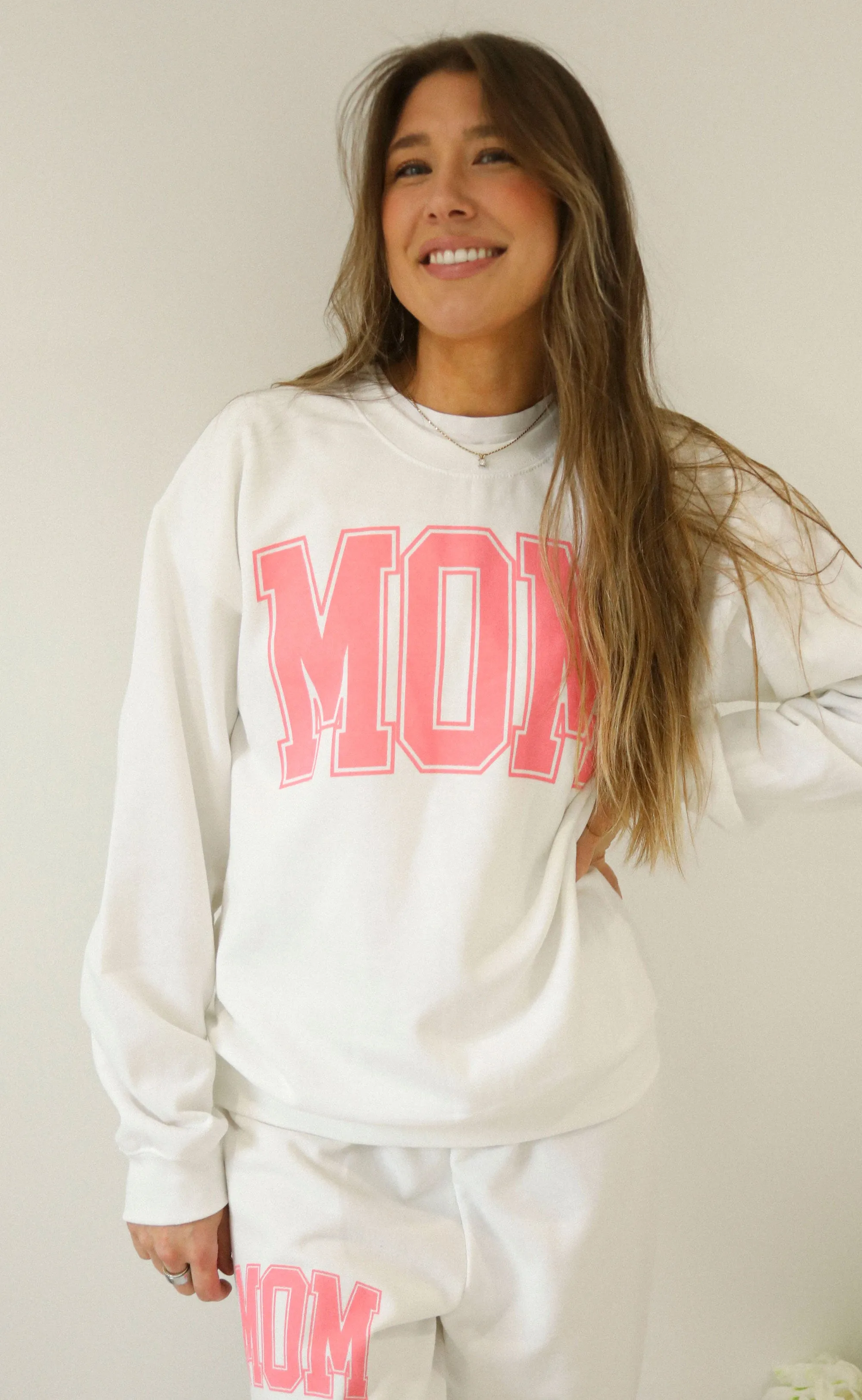 friday + saturday: classic mom sweatshirt -  pink sold by RIFFRAFF product image thumbnail 3