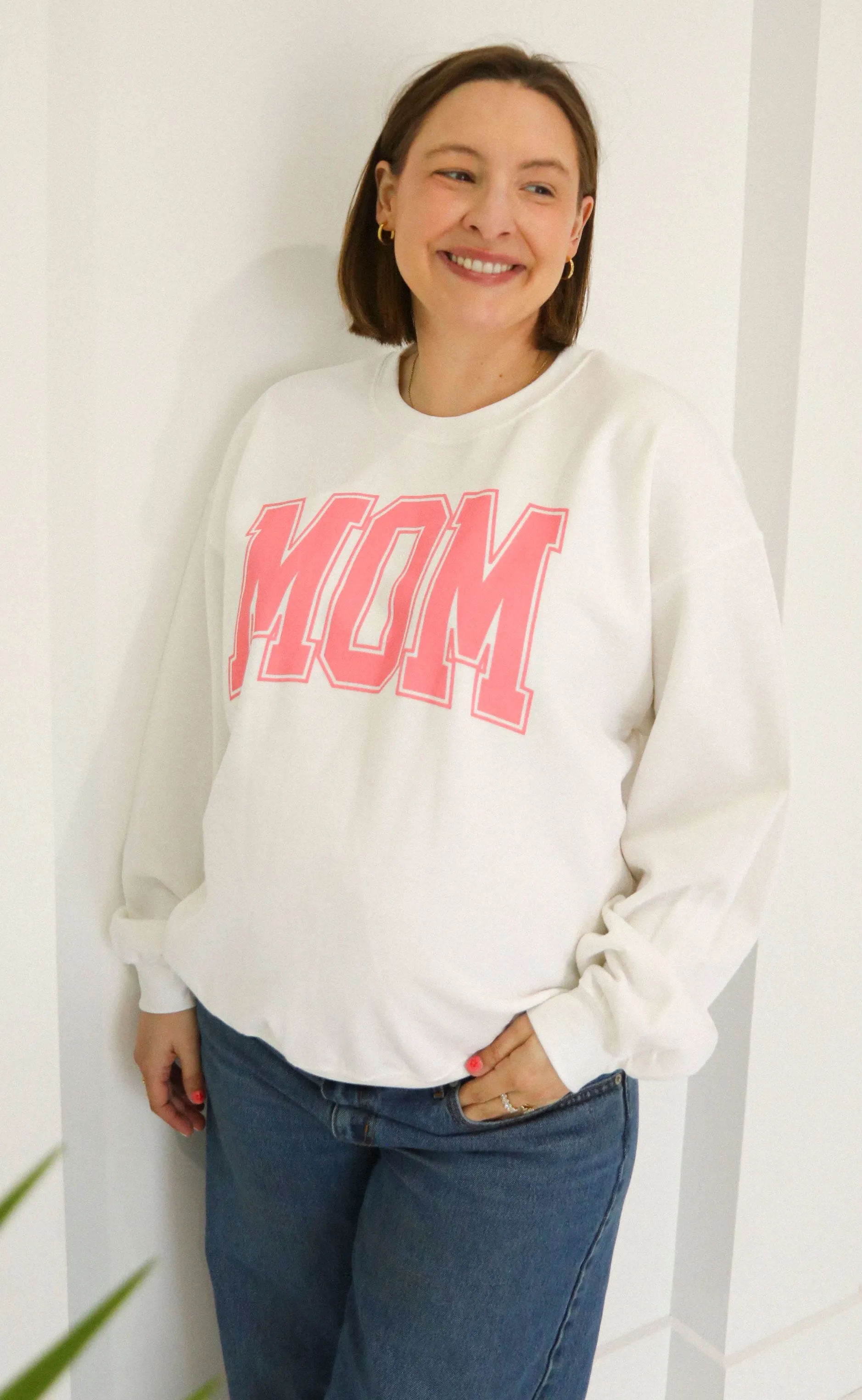 friday + saturday: classic mom sweatshirt -  pink sold by RIFFRAFF product image thumbnail 4
