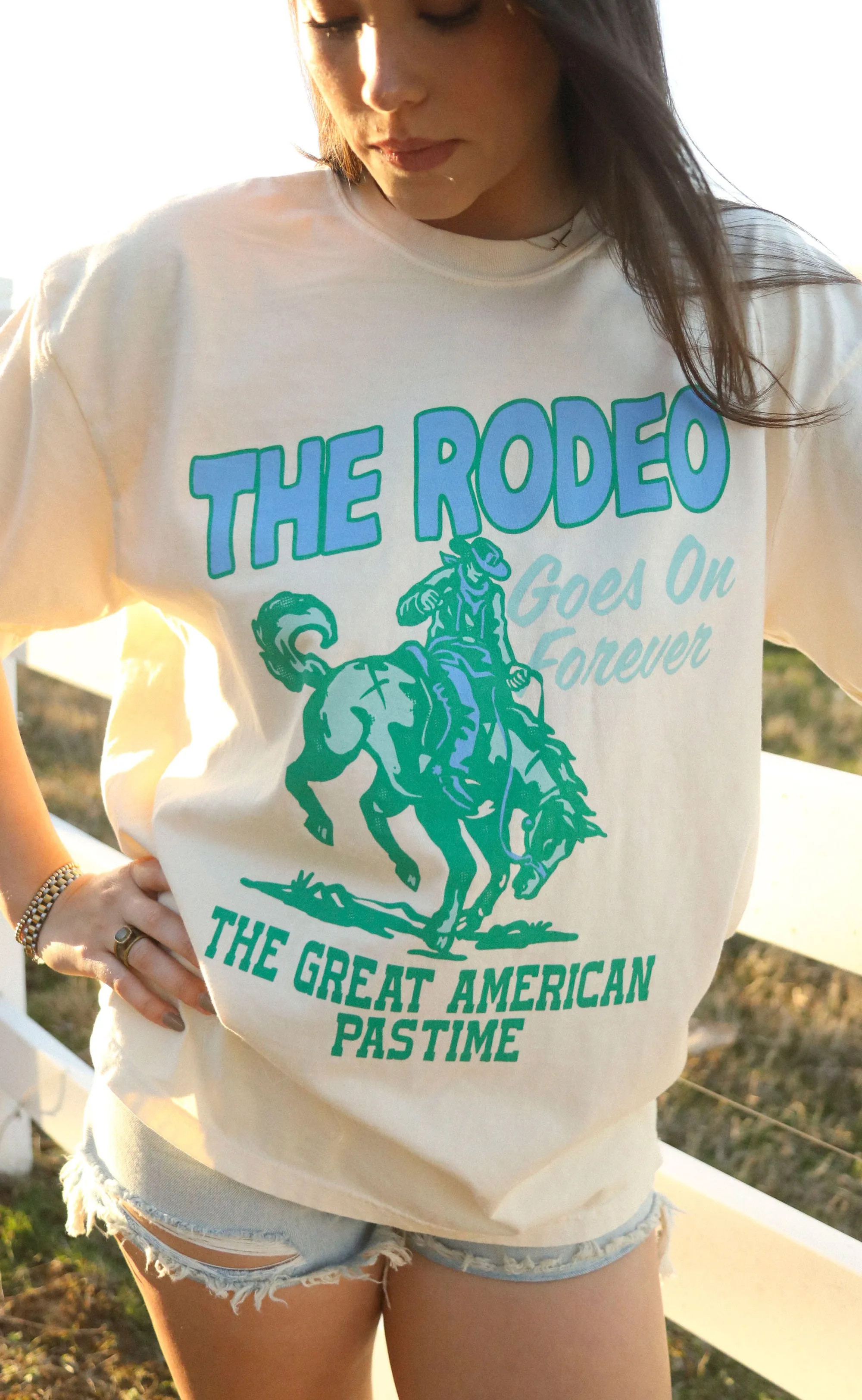 charlie southern: rodeo forever tee - cream sold by RIFFRAFF product image thumbnail 2