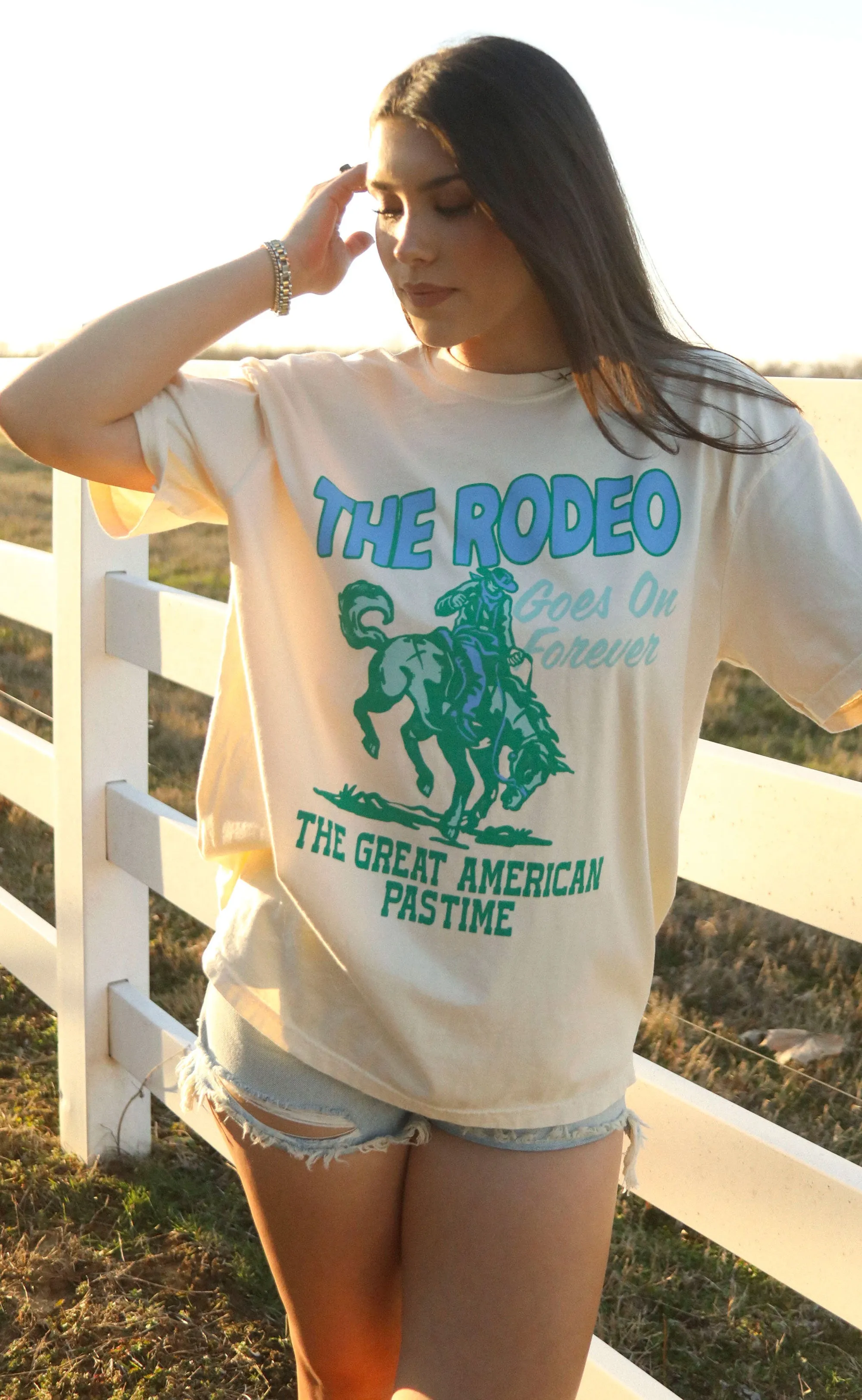 charlie southern: rodeo forever tee - cream sold by RIFFRAFF product image thumbnail 3