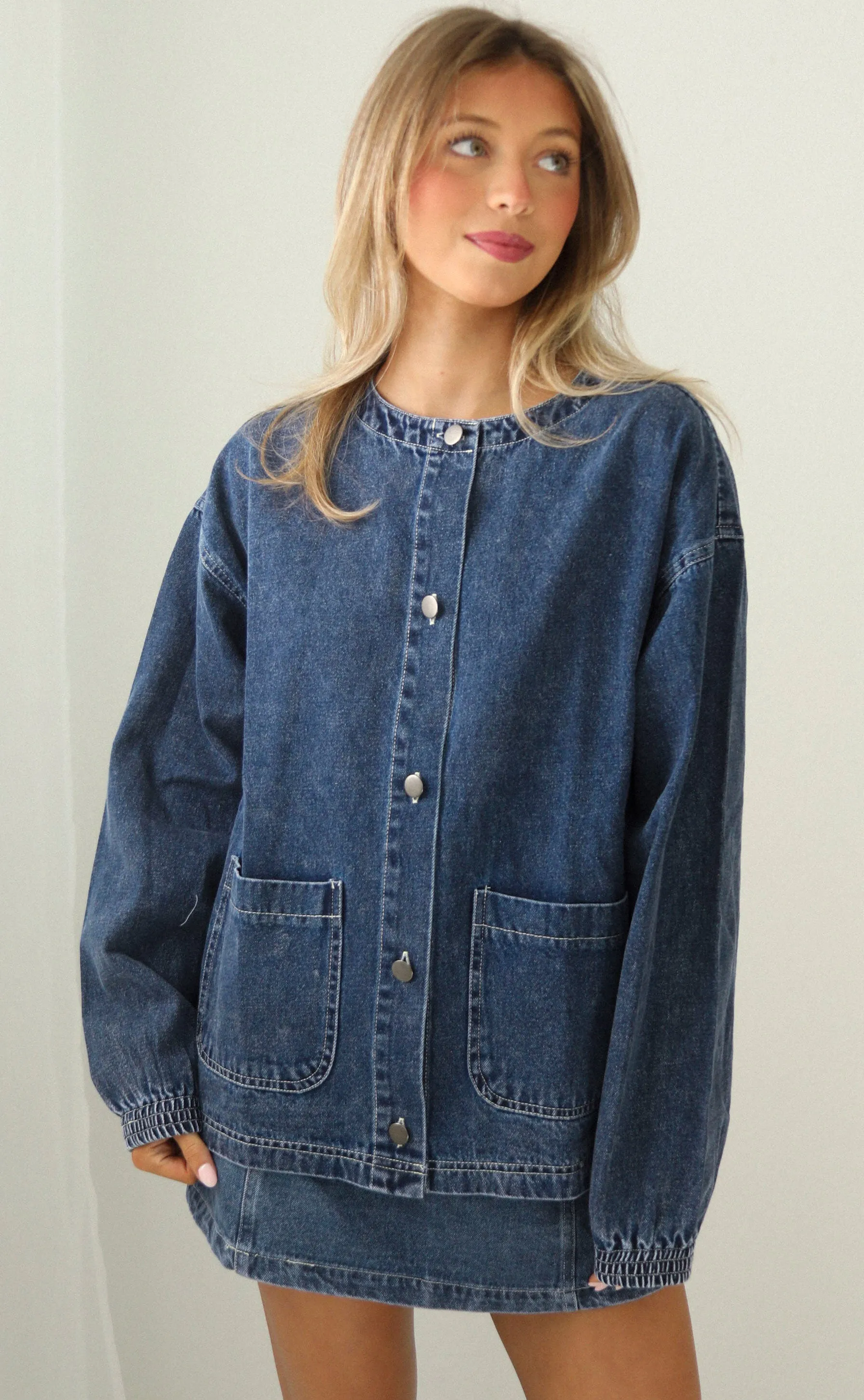 something about you denim jacket sold by RIFFRAFF