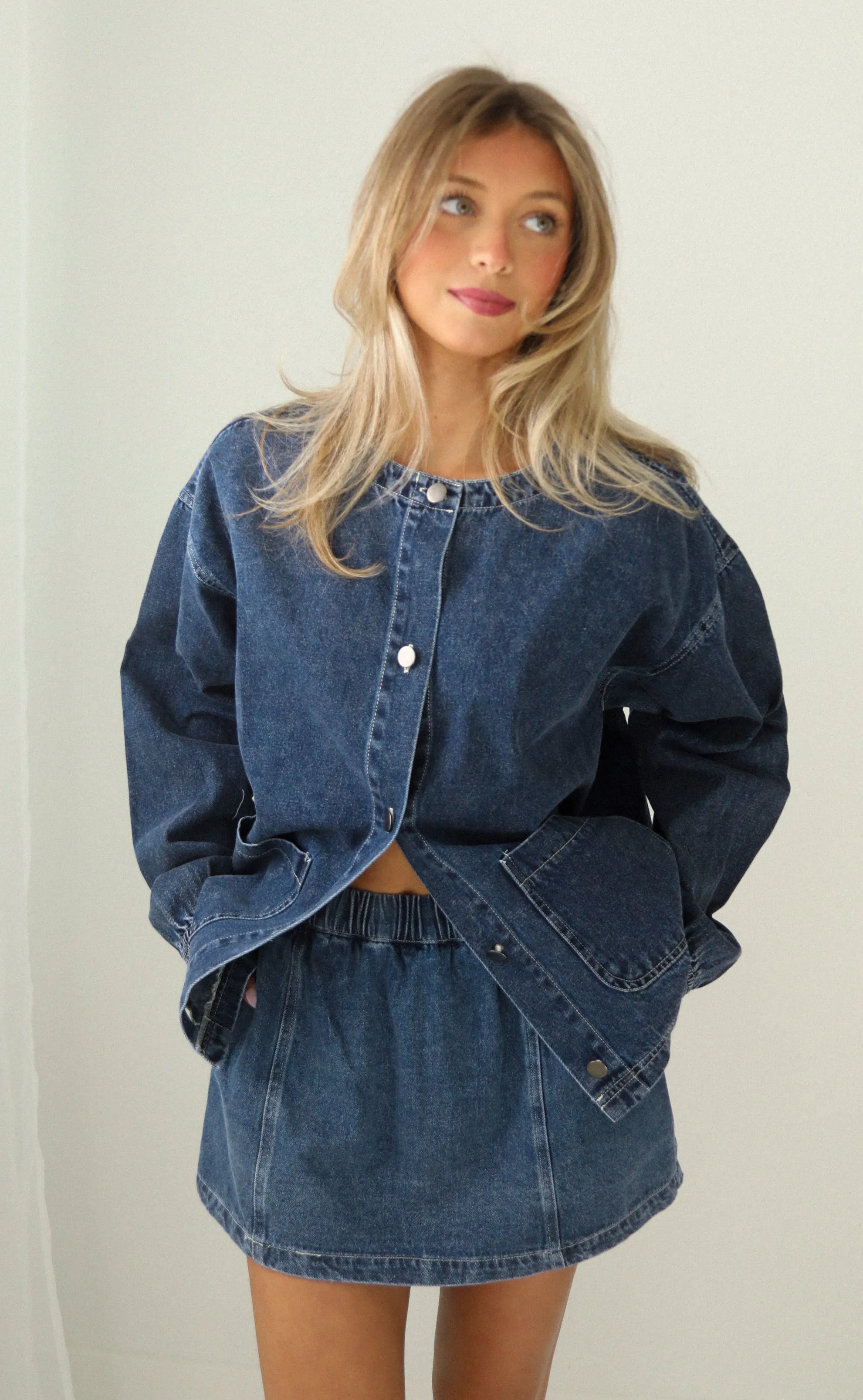 something about you denim jacket sold by RIFFRAFF product image thumbnail 2