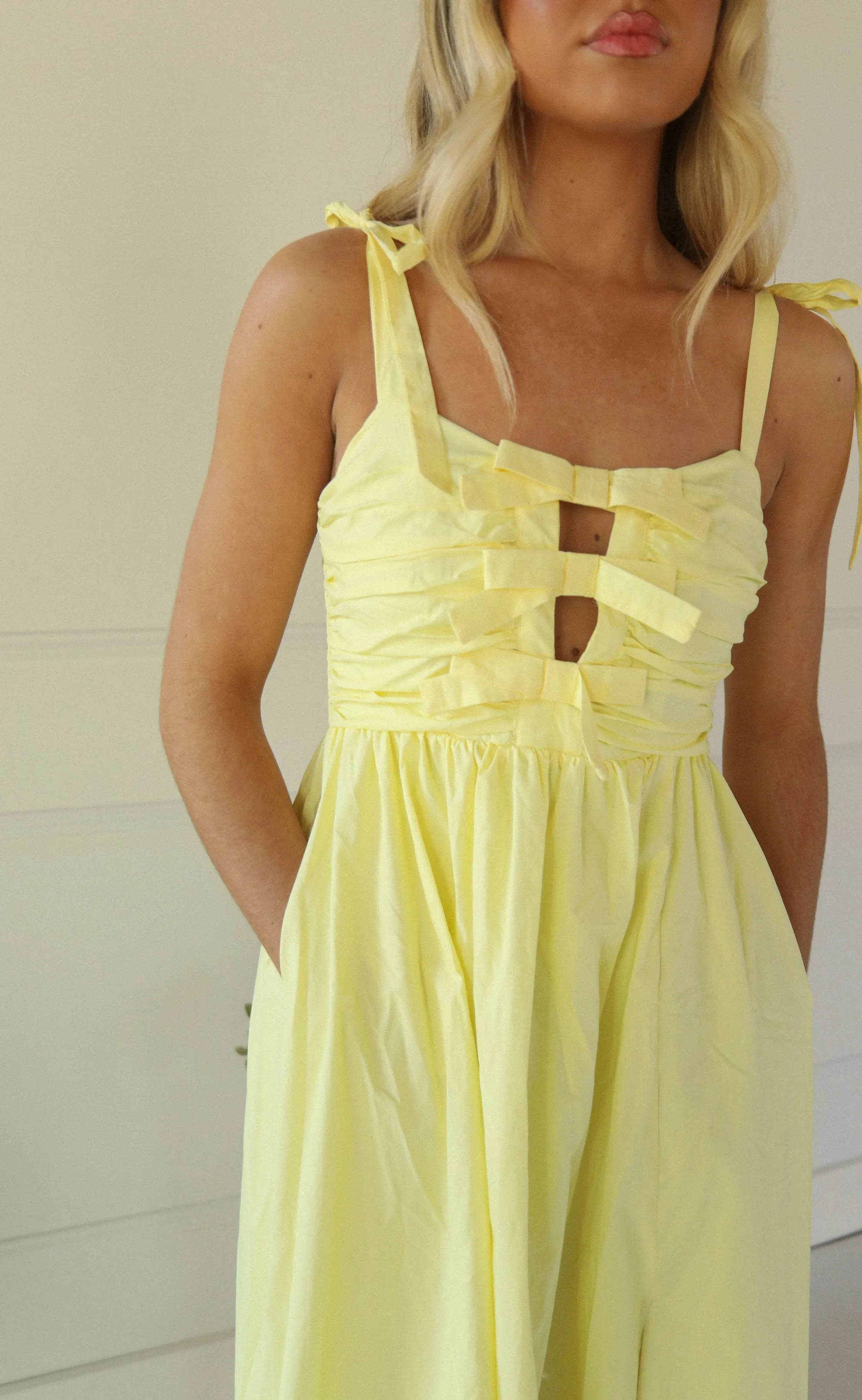 astr: helia dress - lemon sold by RIFFRAFF product image thumbnail 2