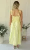 astr: helia dress - lemon sold by RIFFRAFF