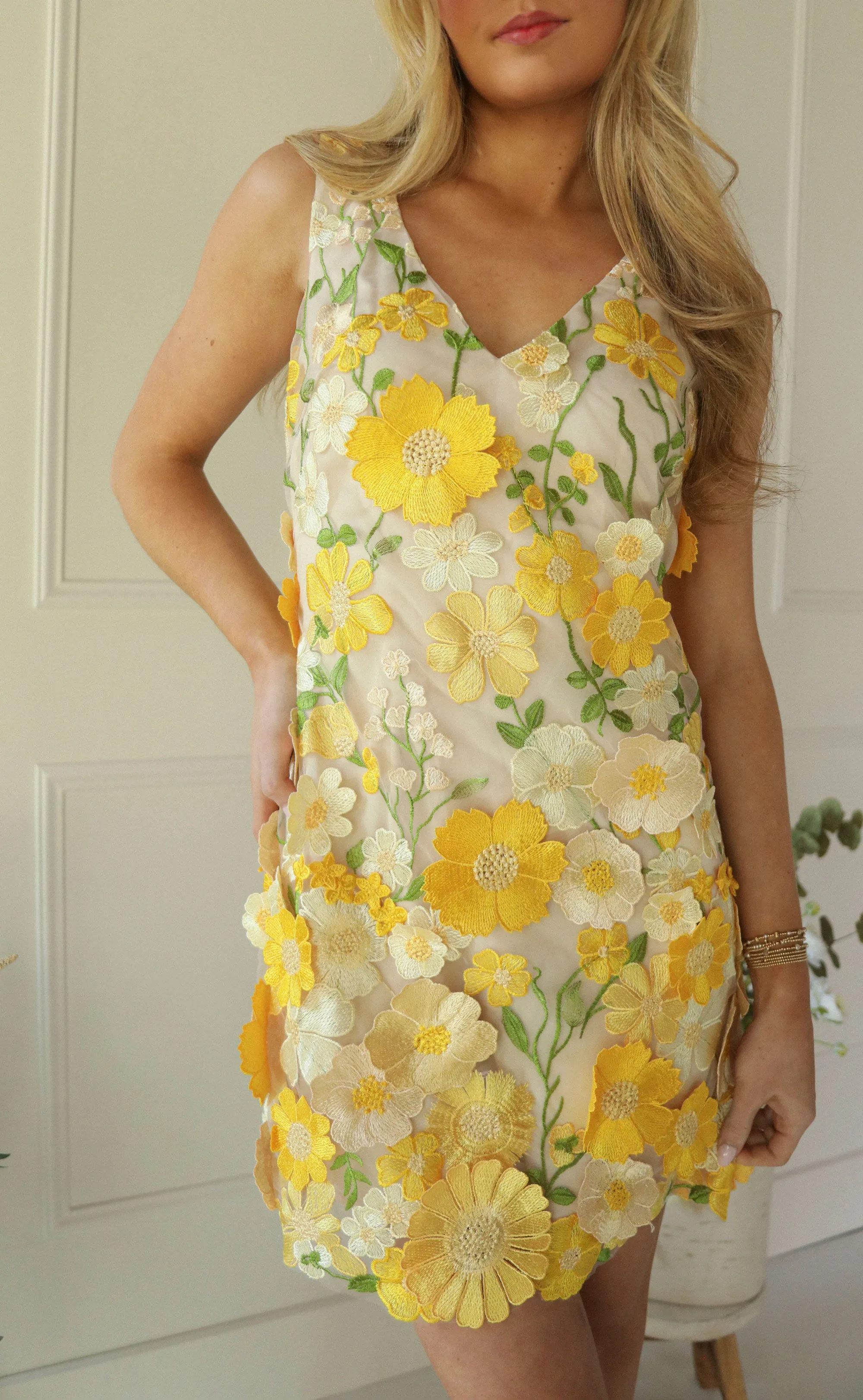 astr: aisha dress - yellow floral sold by RIFFRAFF product image thumbnail 3
