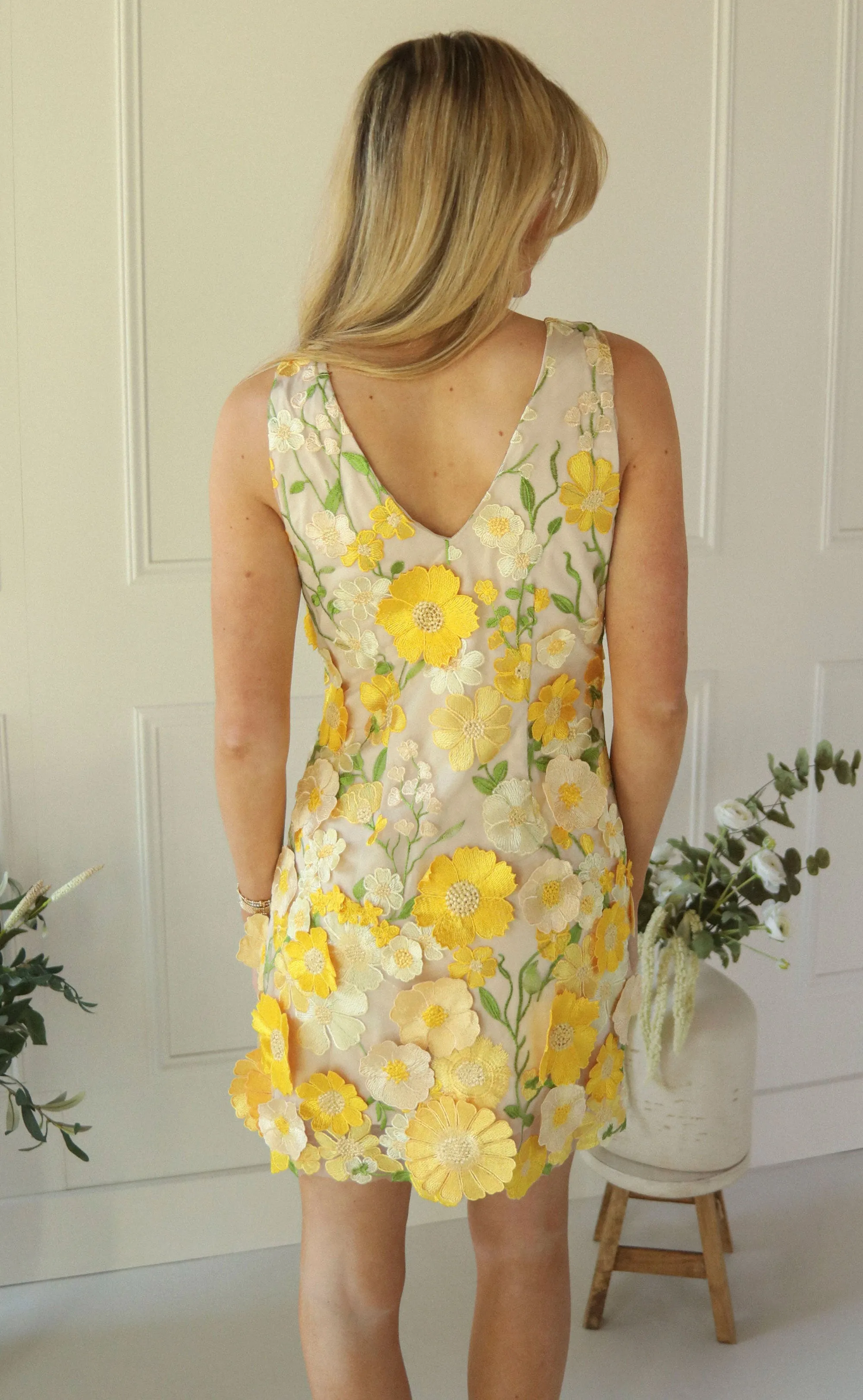 astr: aisha dress - yellow floral sold by RIFFRAFF product image thumbnail 4