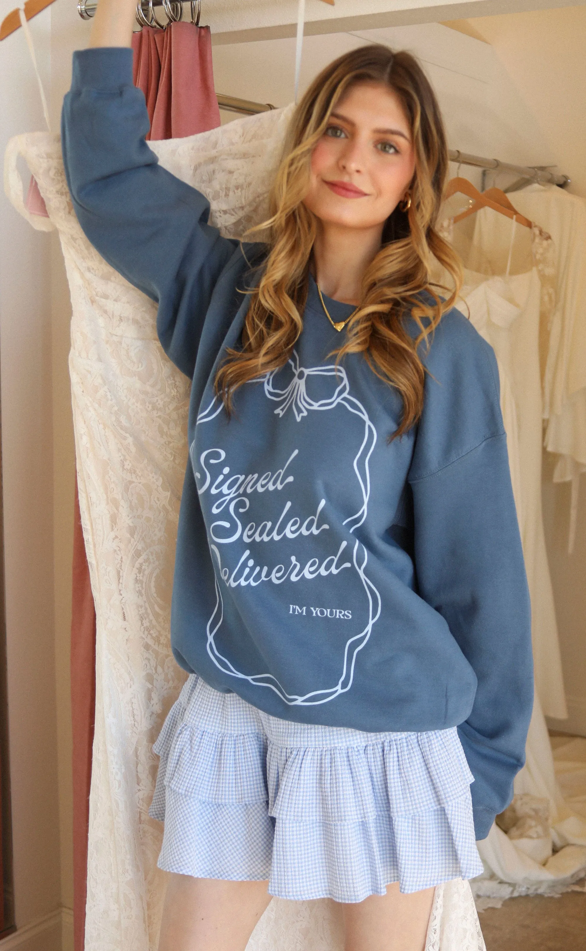 friday + saturday: signed sealed delivered sweatshirt sold by RIFFRAFF product image thumbnail 4