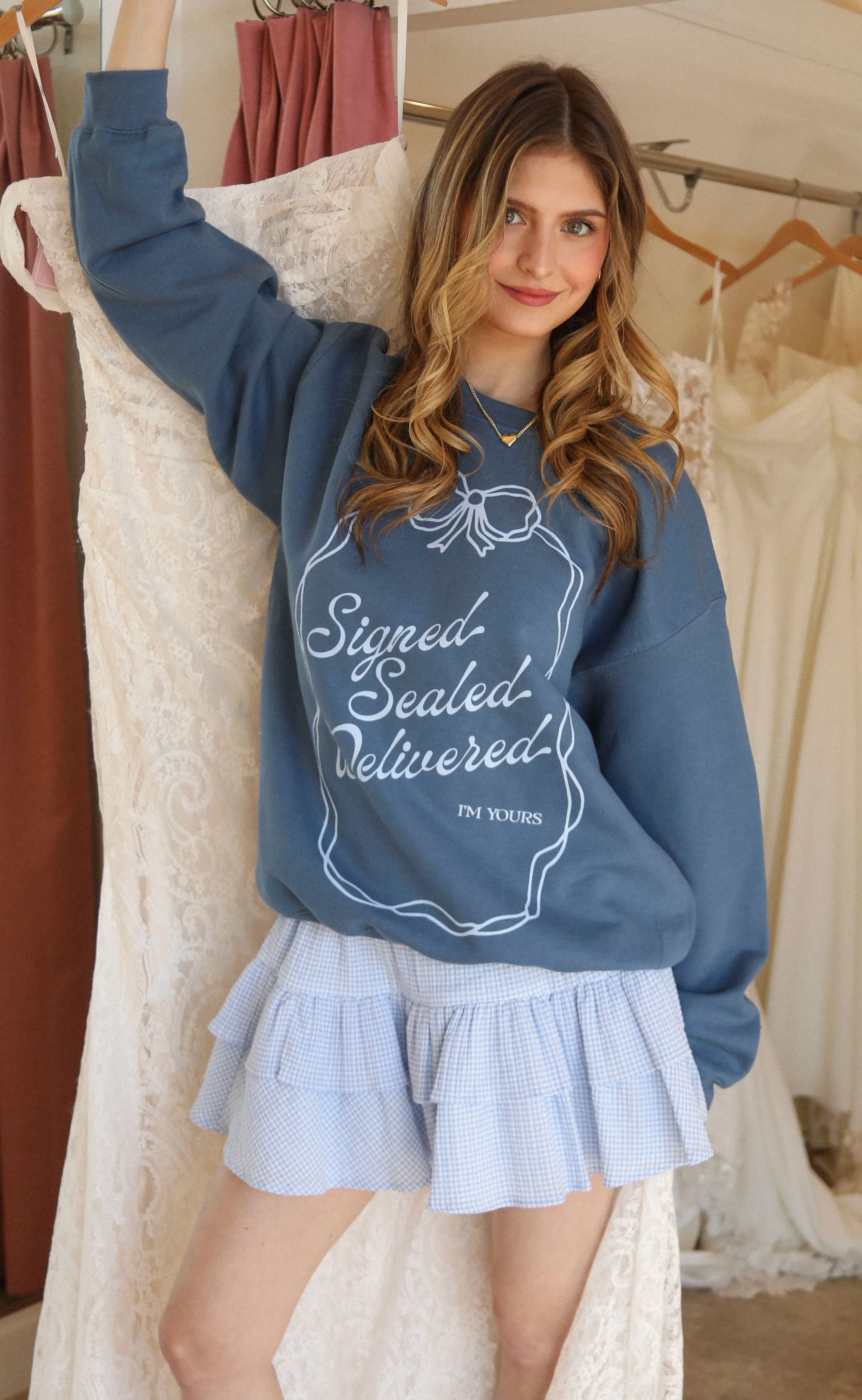 friday + saturday: signed sealed delivered sweatshirt sold by RIFFRAFF