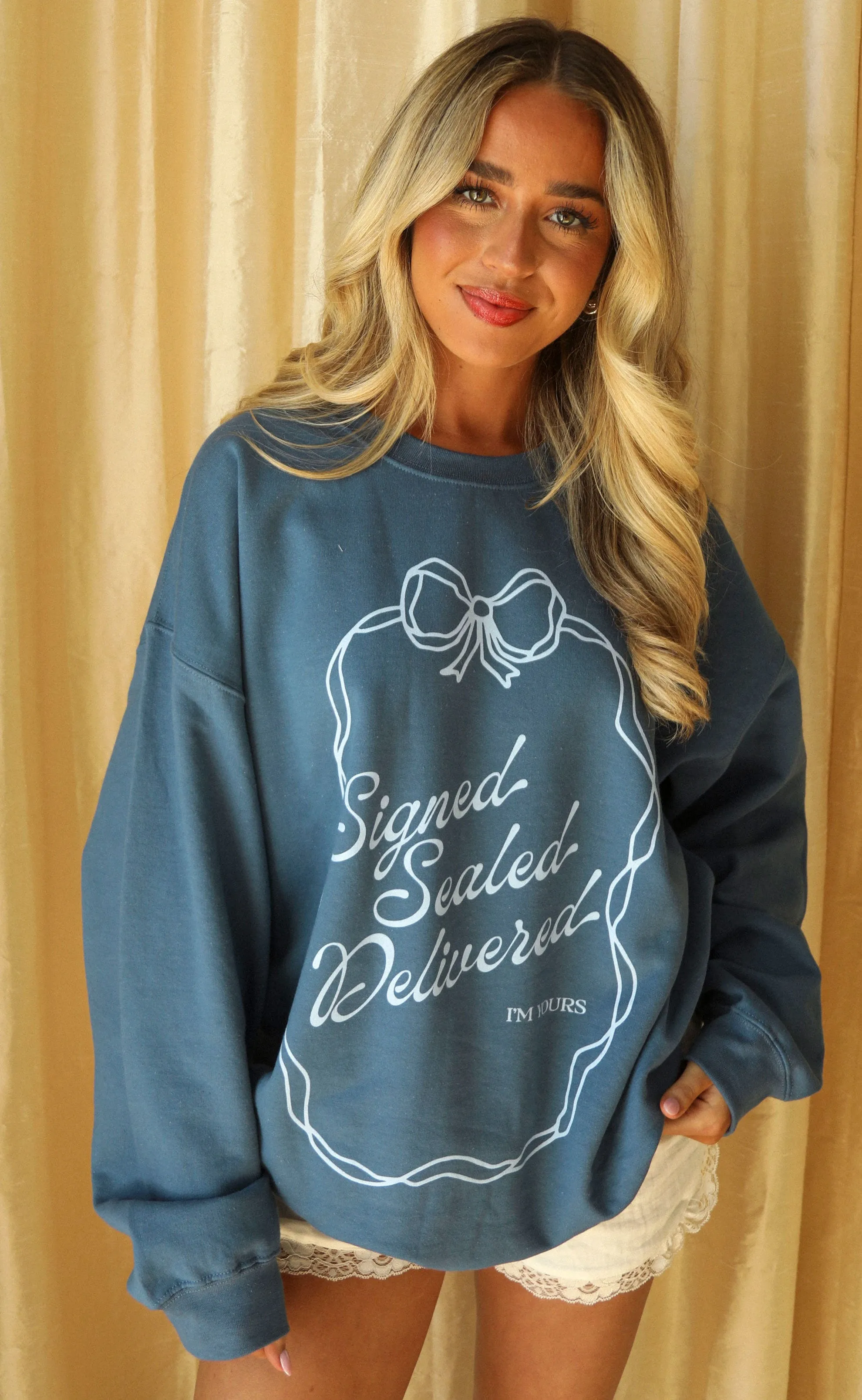 friday + saturday: signed sealed delivered sweatshirt sold by RIFFRAFF product image thumbnail 5
