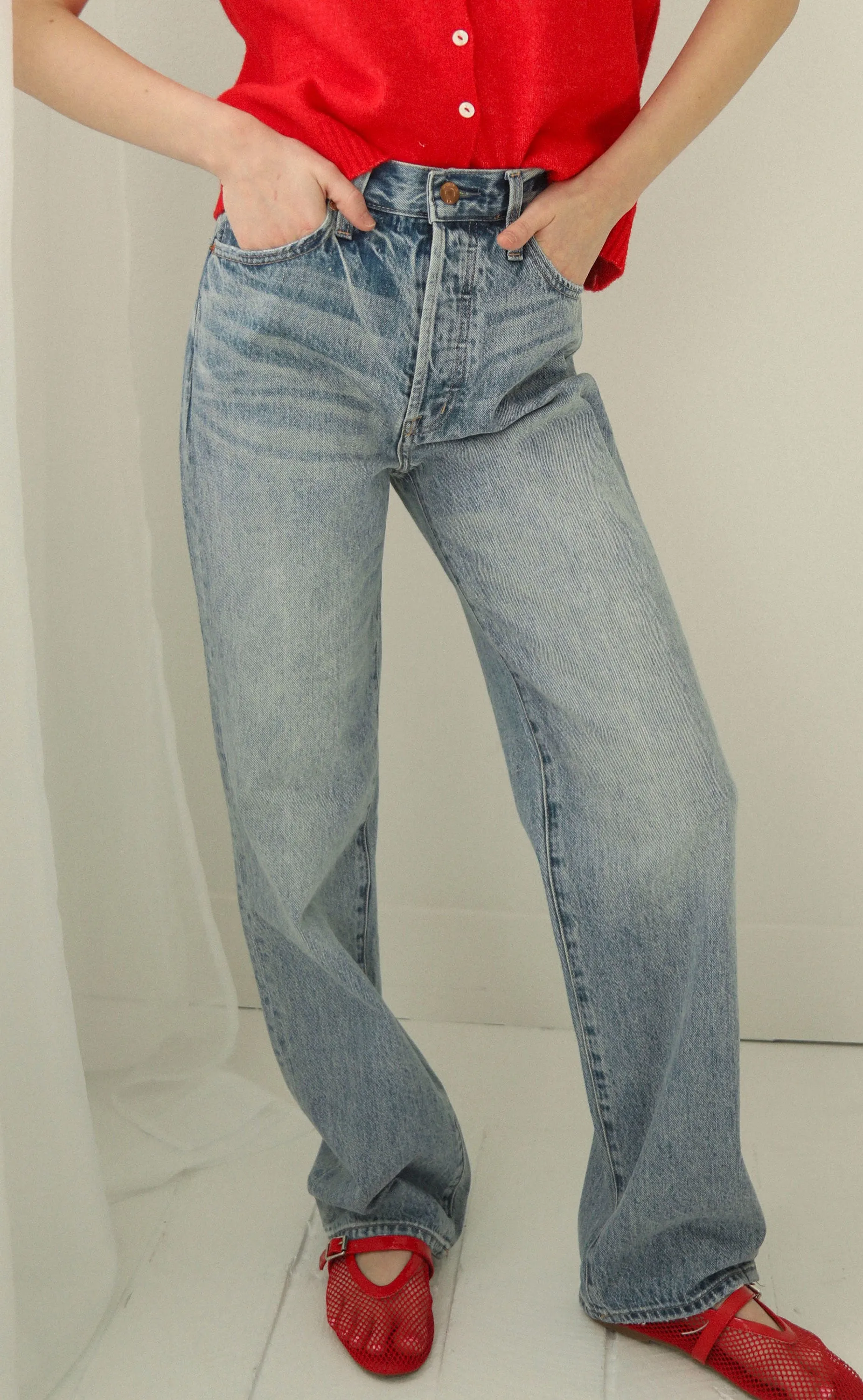 pistola: cassie super high rise straight - bramble sold by RIFFRAFF