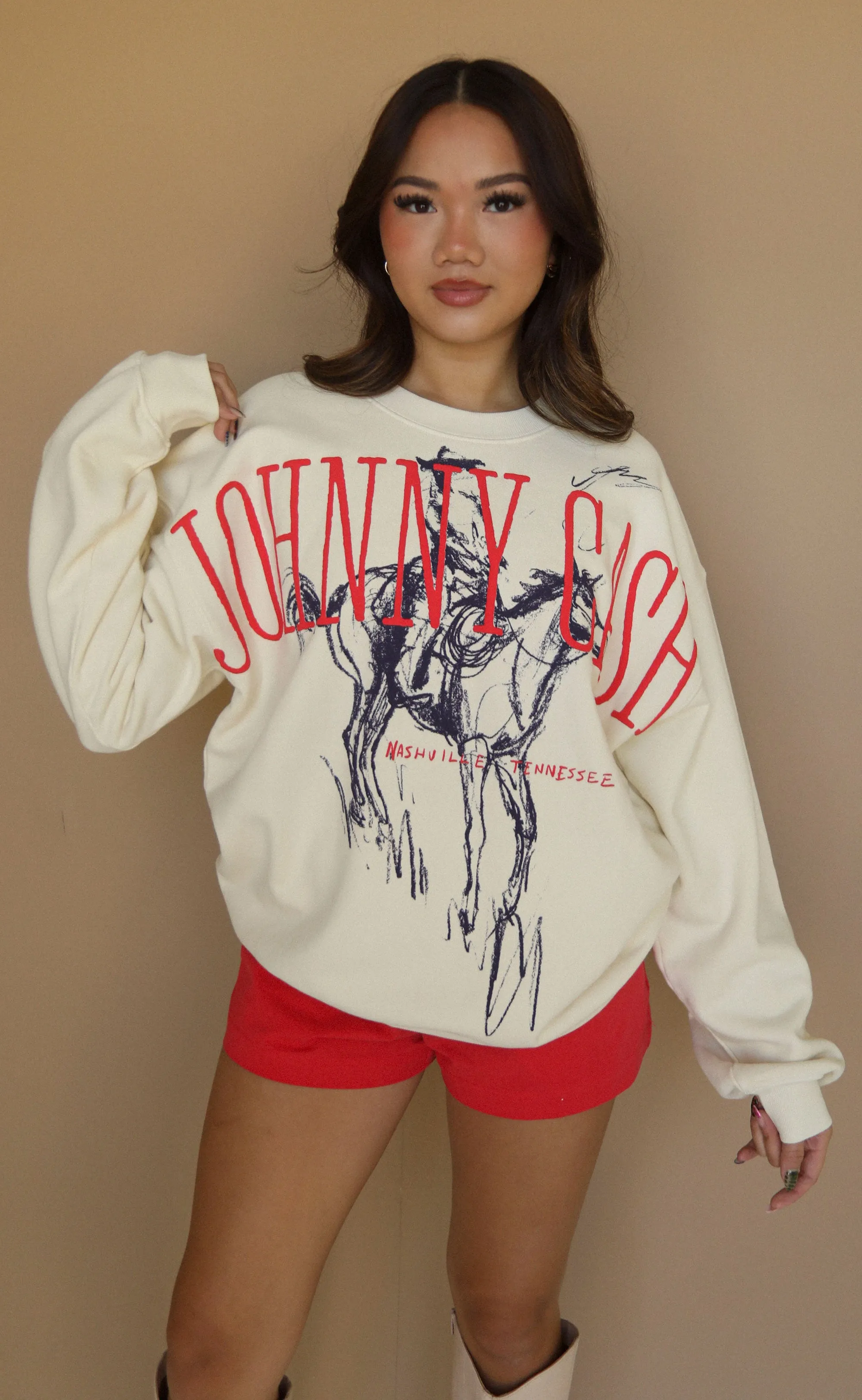 daydreamer: johnny cash wilderness boyfriend crew sold by RIFFRAFF