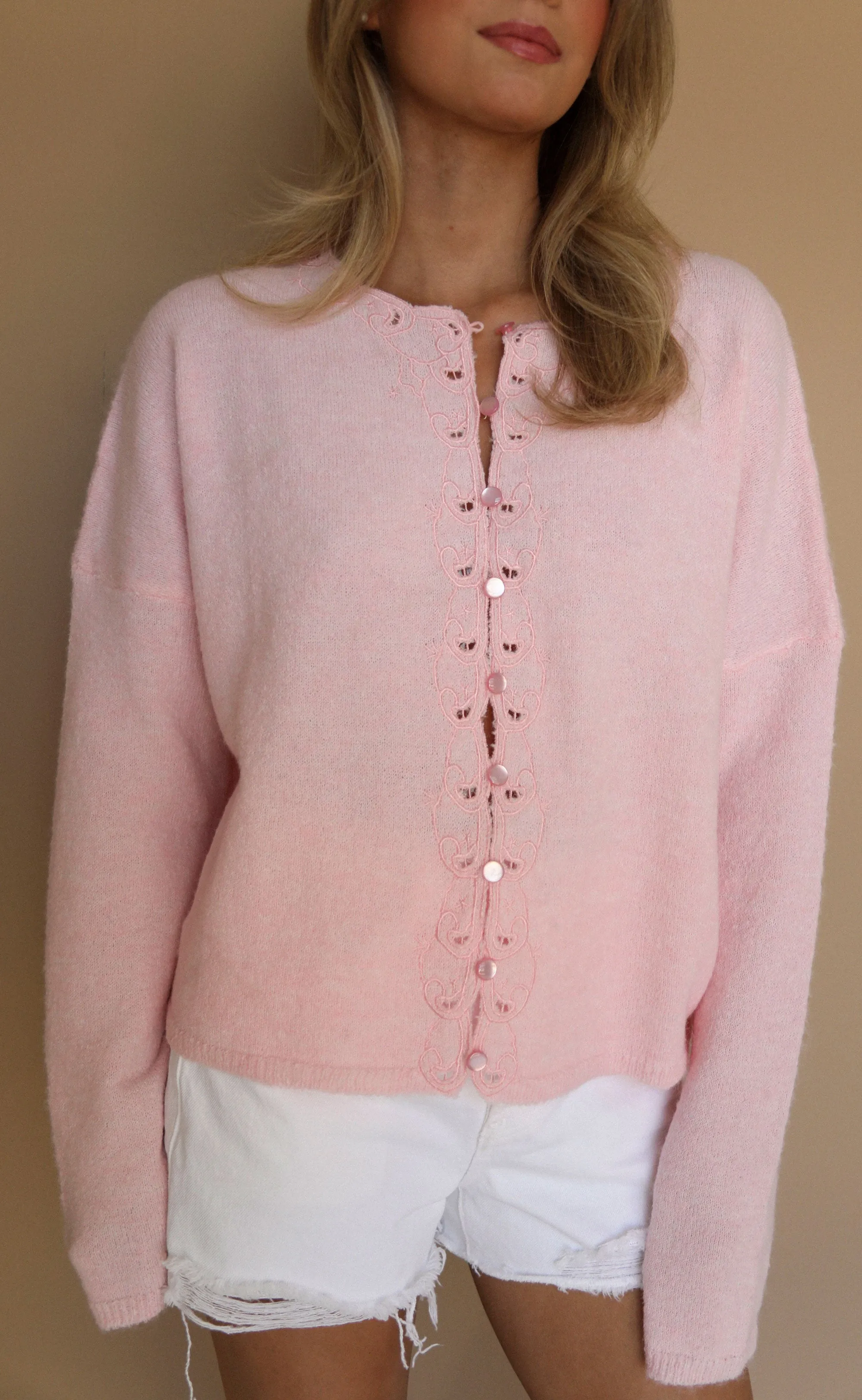 perfect in paisley cardigan - pink sold by RIFFRAFF product image thumbnail 2