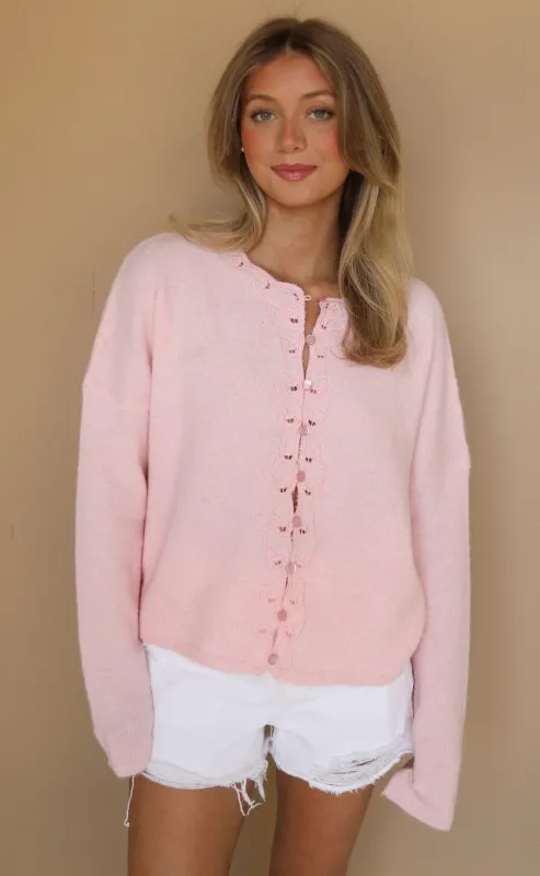 perfect in paisley cardigan - pink sold by RIFFRAFF