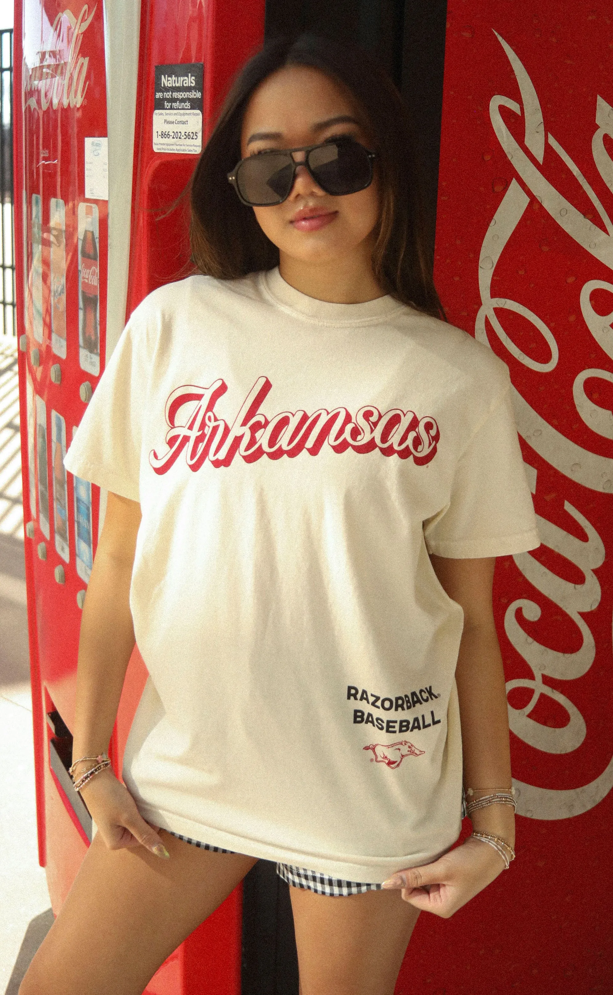 charlie southern: arkansas baseball script tee sold by RIFFRAFF