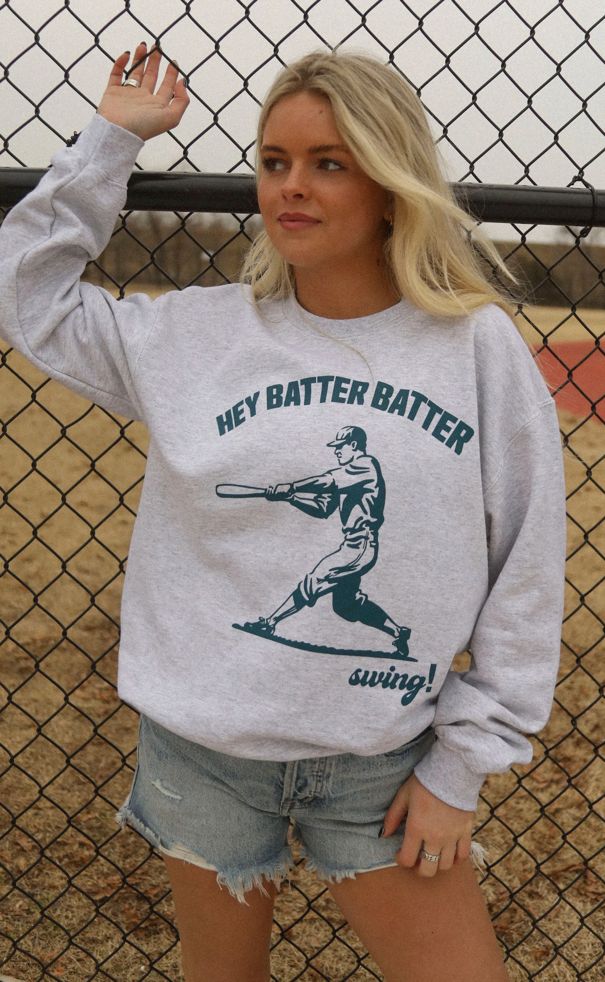 charlie southern: batter batter sweatshirt sold by RIFFRAFF product image thumbnail 3