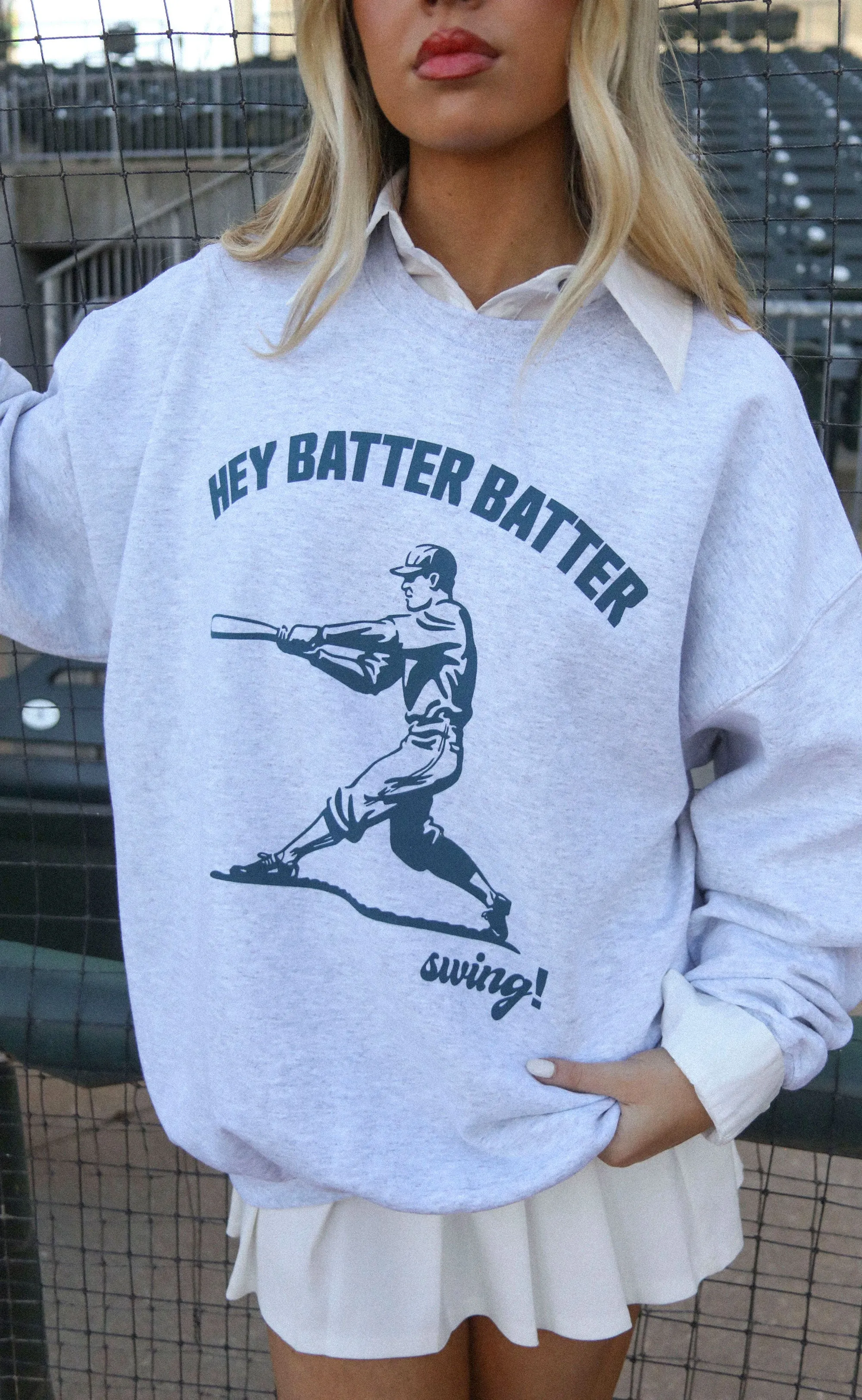 charlie southern: batter batter sweatshirt sold by RIFFRAFF product image thumbnail 2