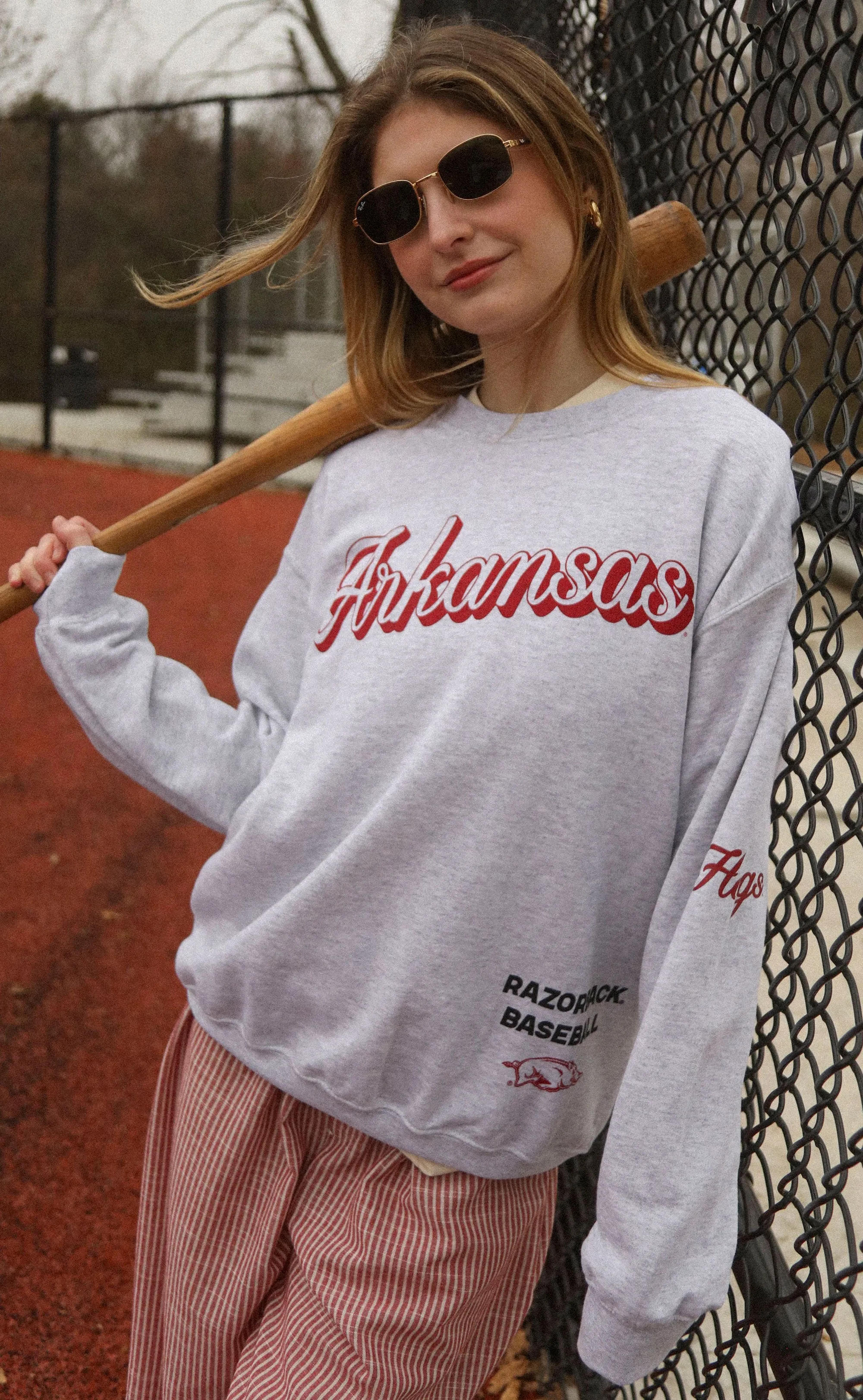 charlie southern: arkansas script sweatshirt sold by RIFFRAFF product image thumbnail 2