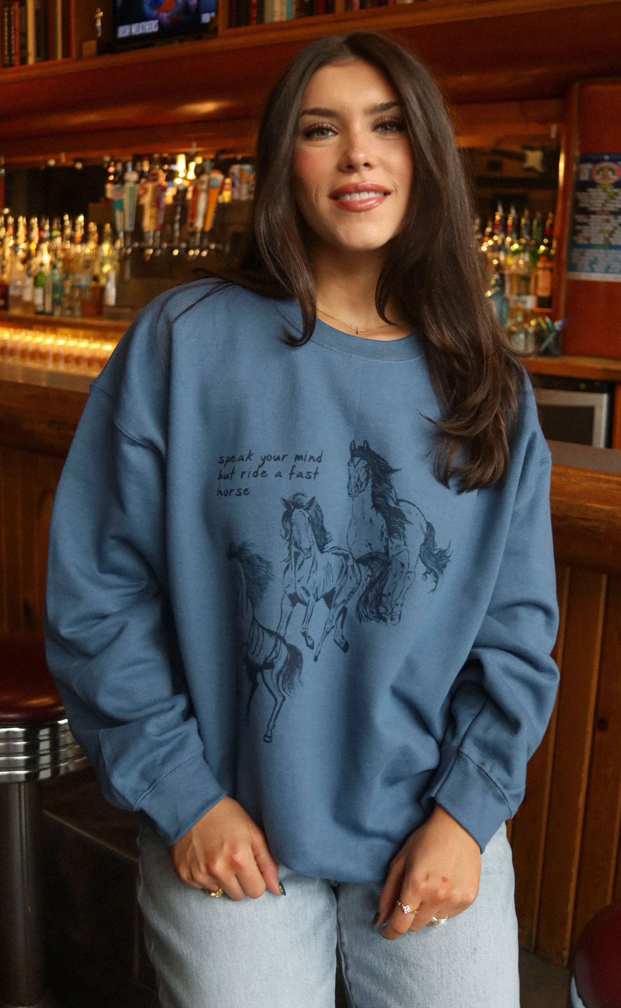 charlie southern: ride a fast horse sweatshirt sold by RIFFRAFF product image thumbnail 4
