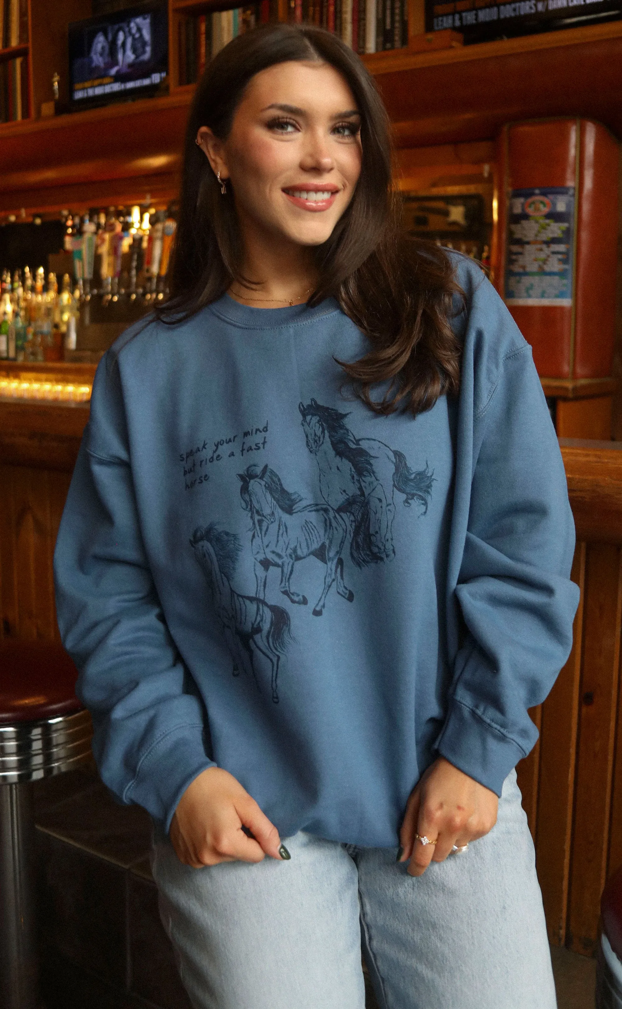charlie southern: ride a fast horse sweatshirt sold by RIFFRAFF product image thumbnail 2
