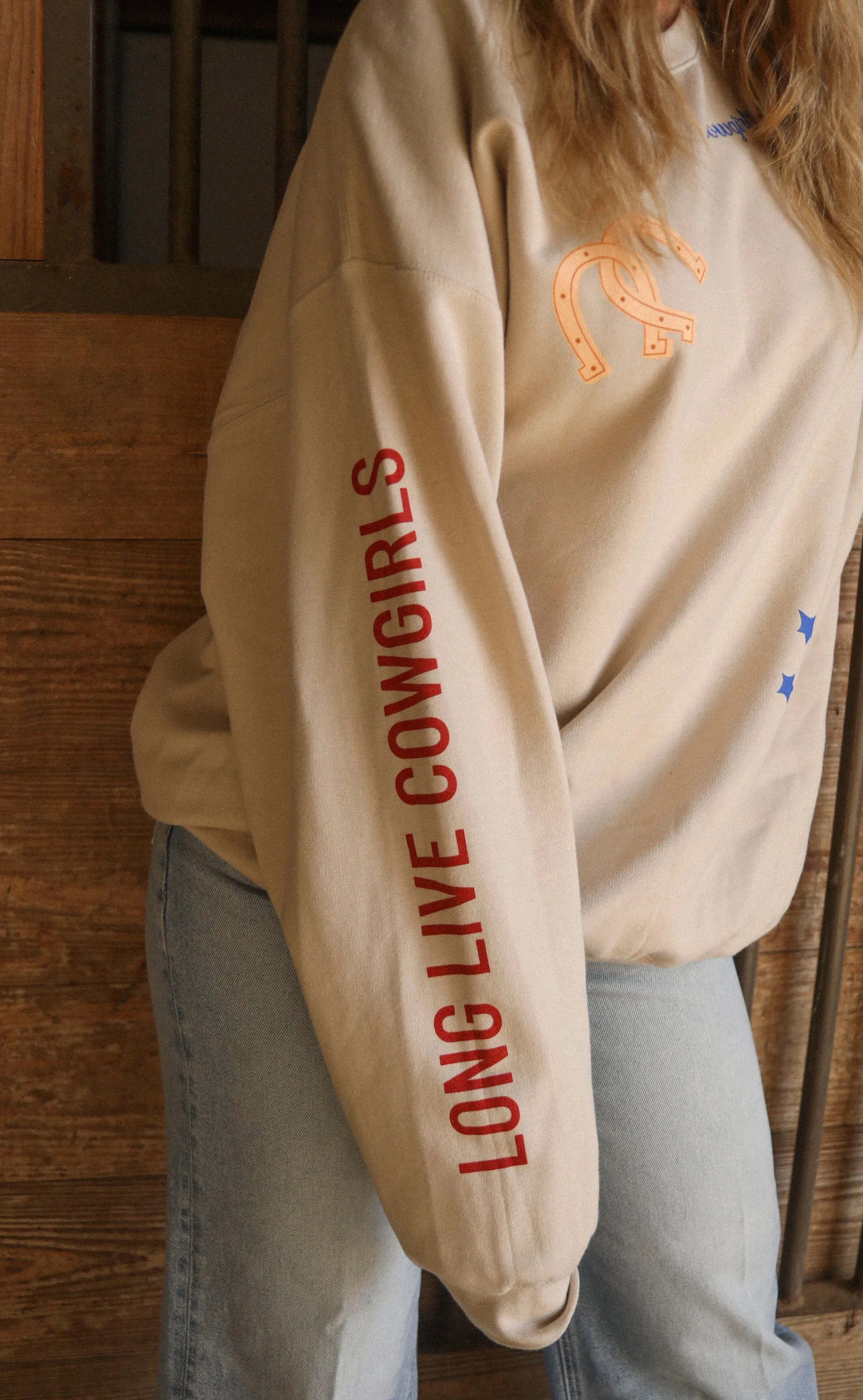 charlie southern: cowgirls patchwork sweatshirt sold by RIFFRAFF product image thumbnail 4