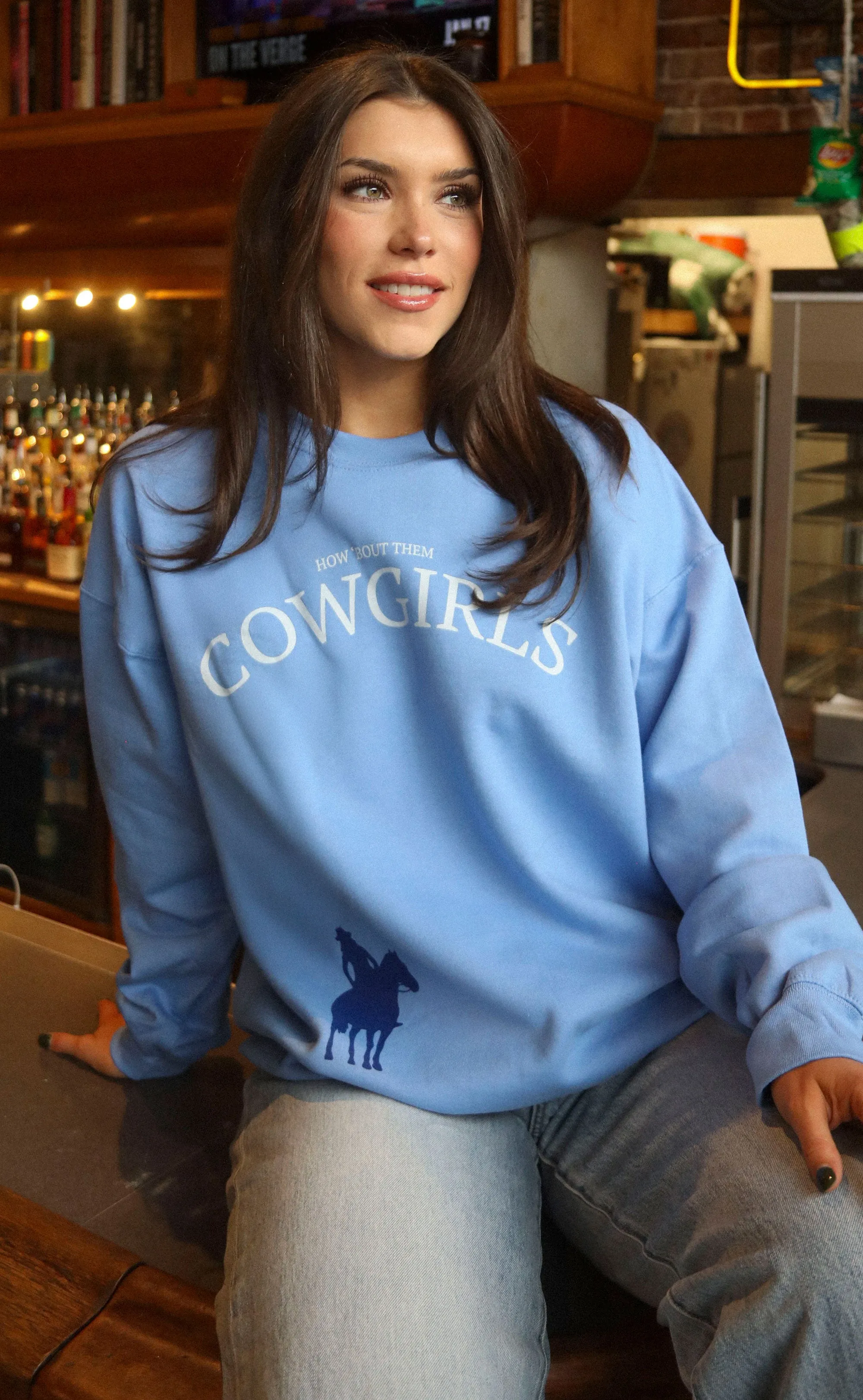charlie southern: how bout them cowgirls sweatshirt sold by RIFFRAFF product image thumbnail 3
