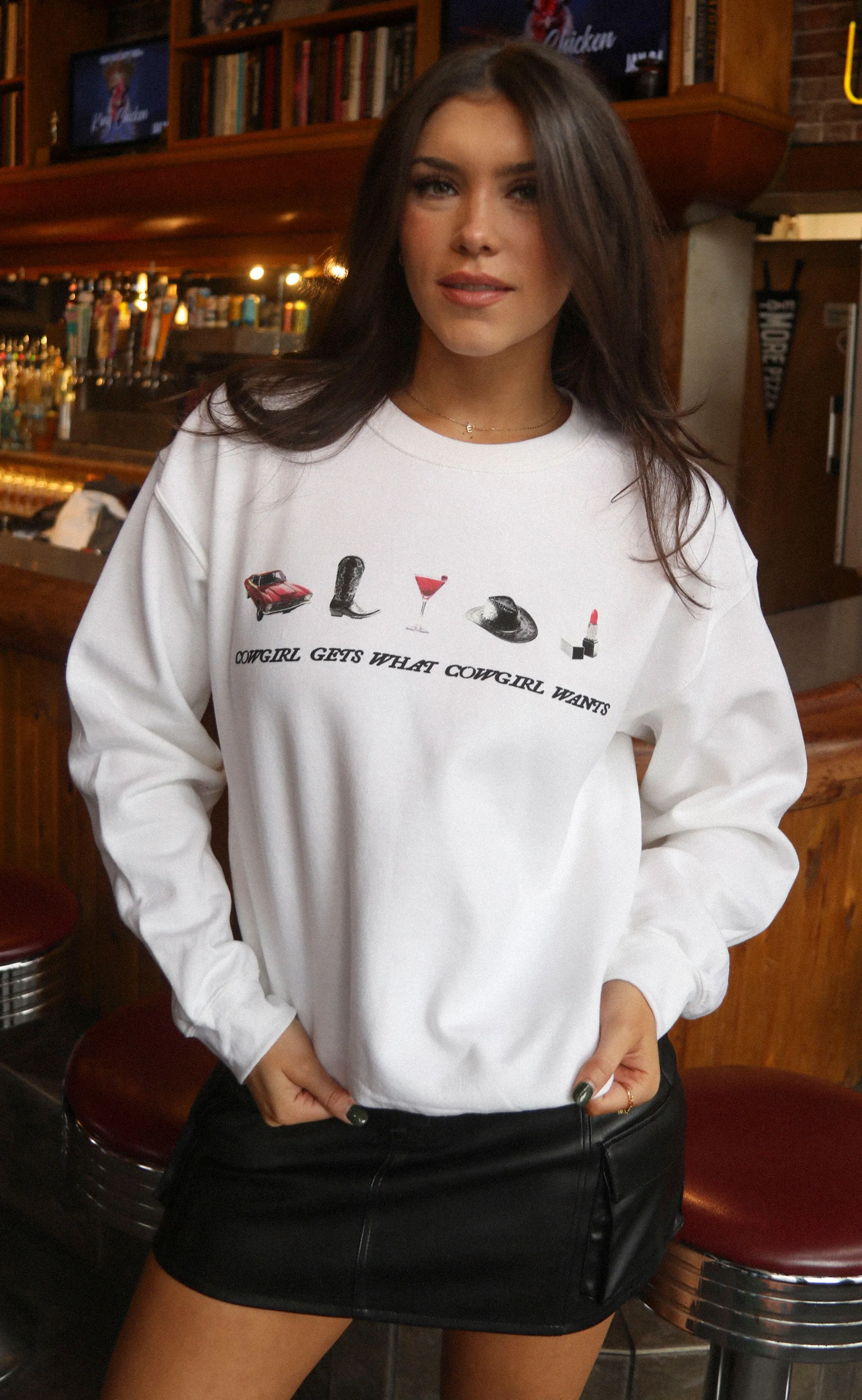 charlie southern: what cowgirl wants sweatshirt sold by RIFFRAFF product image thumbnail 4
