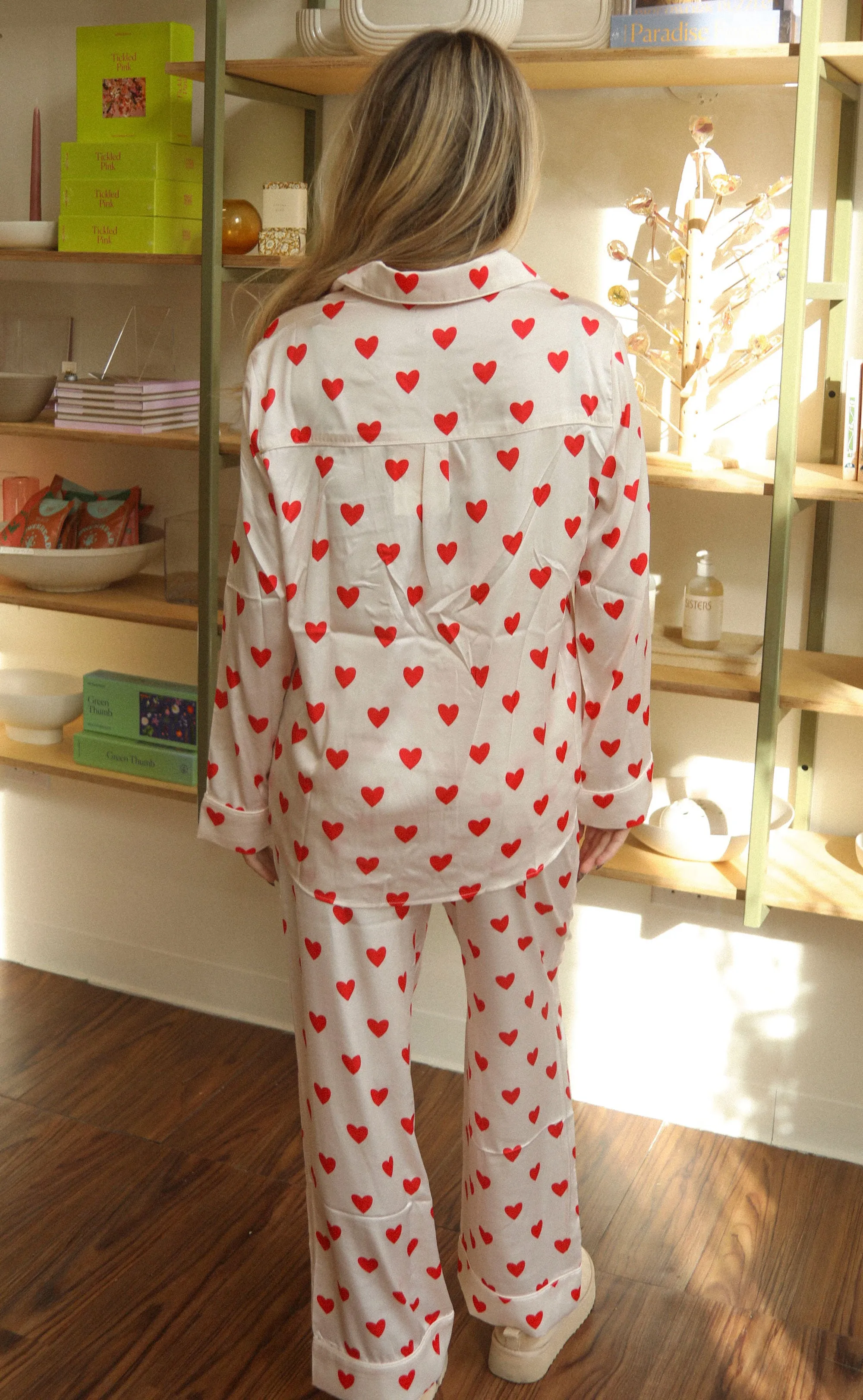 show me your mumu: classic pj set - queen of hearts silky sold by RIFFRAFF product image thumbnail 3