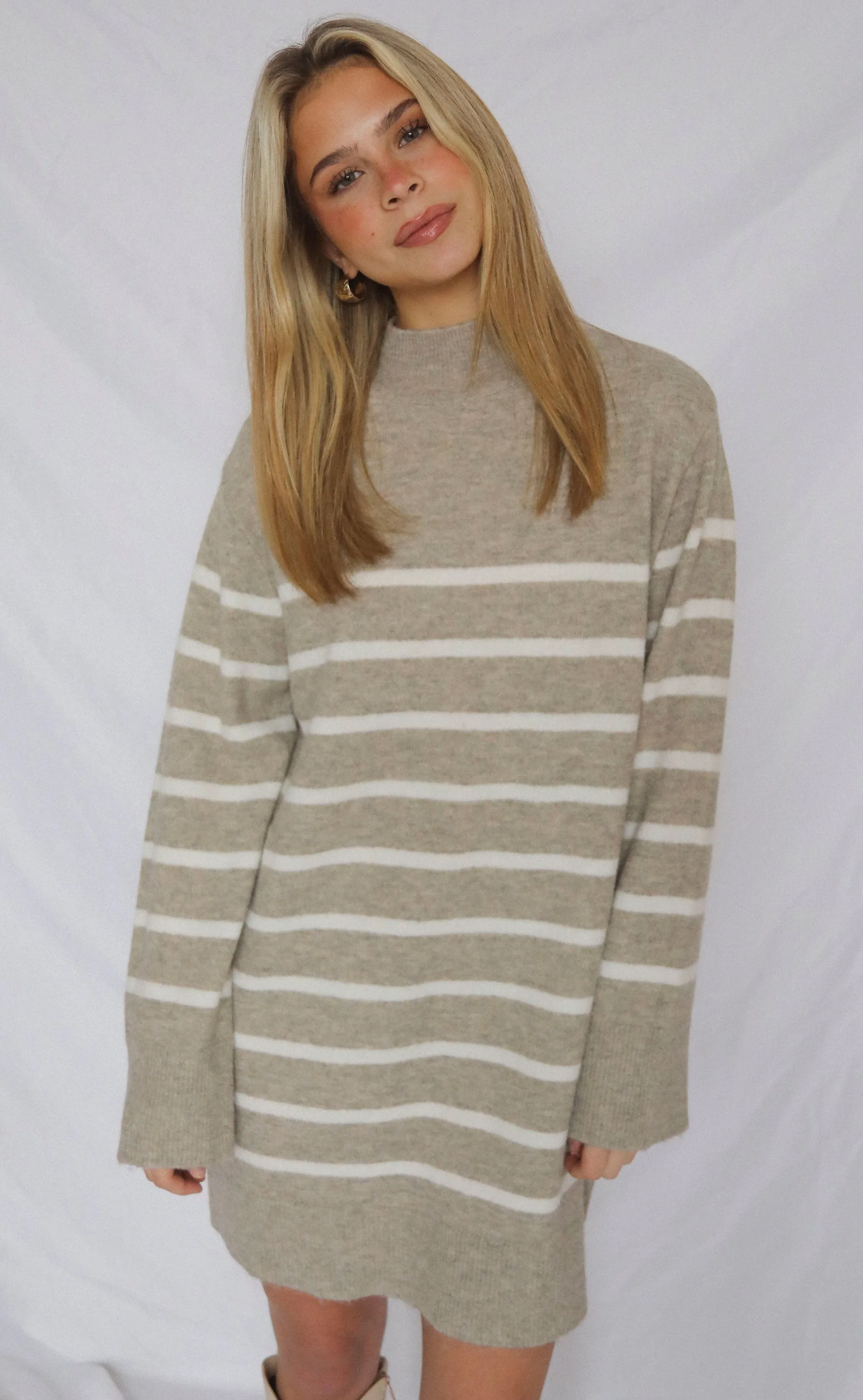z supply: fin stripe sweater dress sold by RIFFRAFF