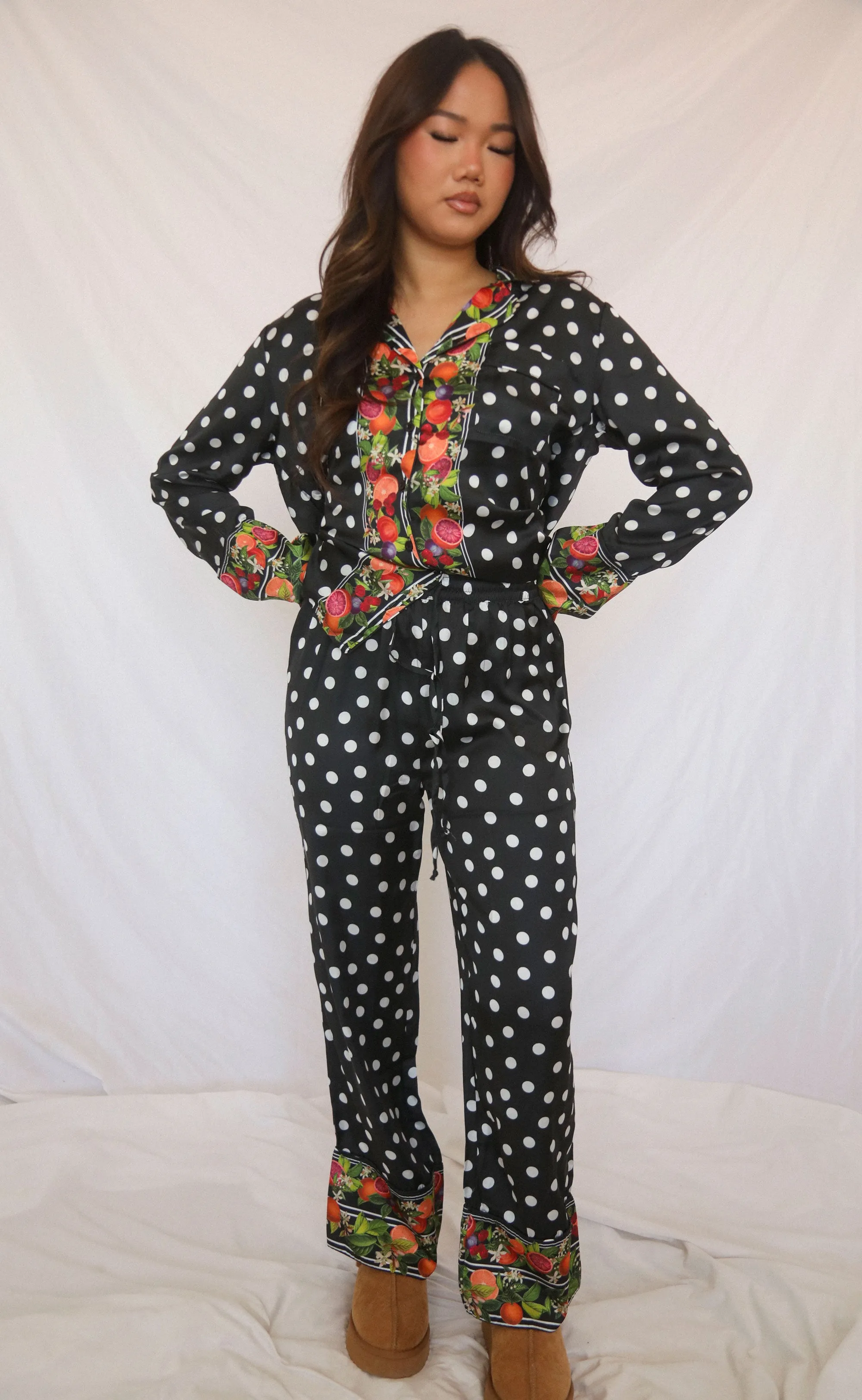 show me your mumu: classic pj set - tropical sangria sold by RIFFRAFF product image thumbnail 3