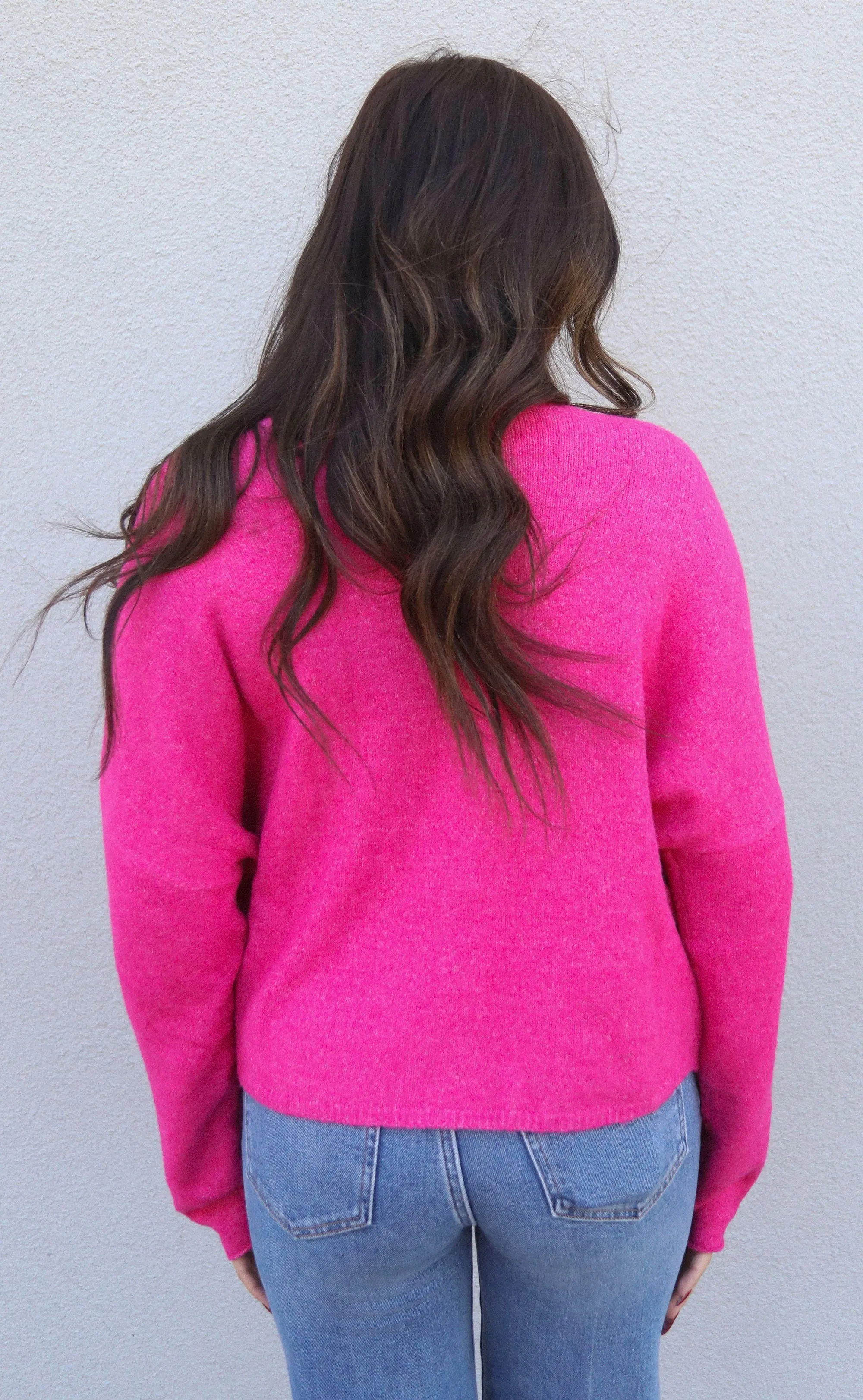 beat of your heart cardigan - fuchsia sold by RIFFRAFF product image thumbnail 2