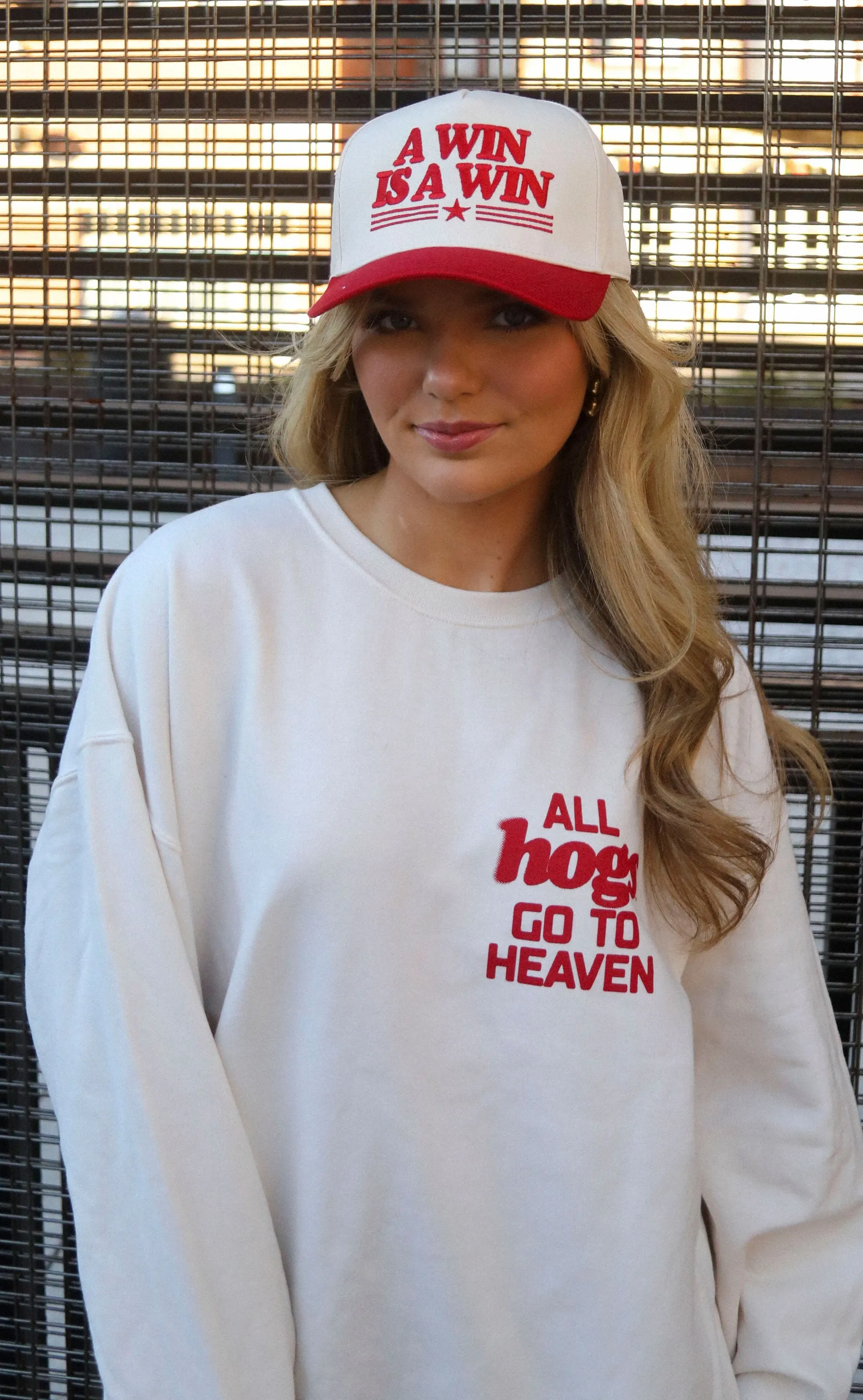 charlie southern: win is a win trucker hat sold by RIFFRAFF product image thumbnail 2