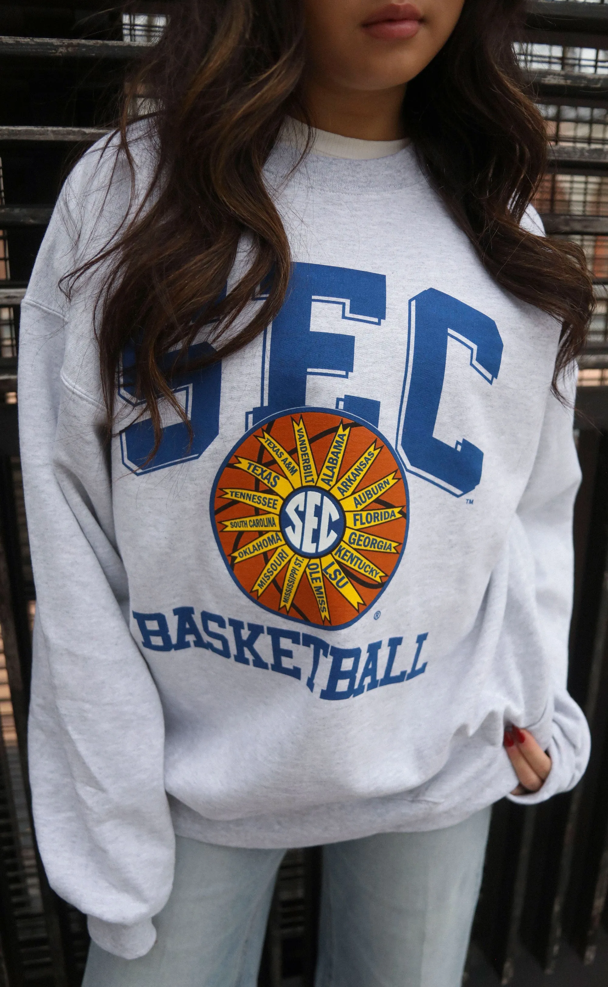 charlie southern: sec retro basketball sweatshirt sold by RIFFRAFF product image thumbnail 2