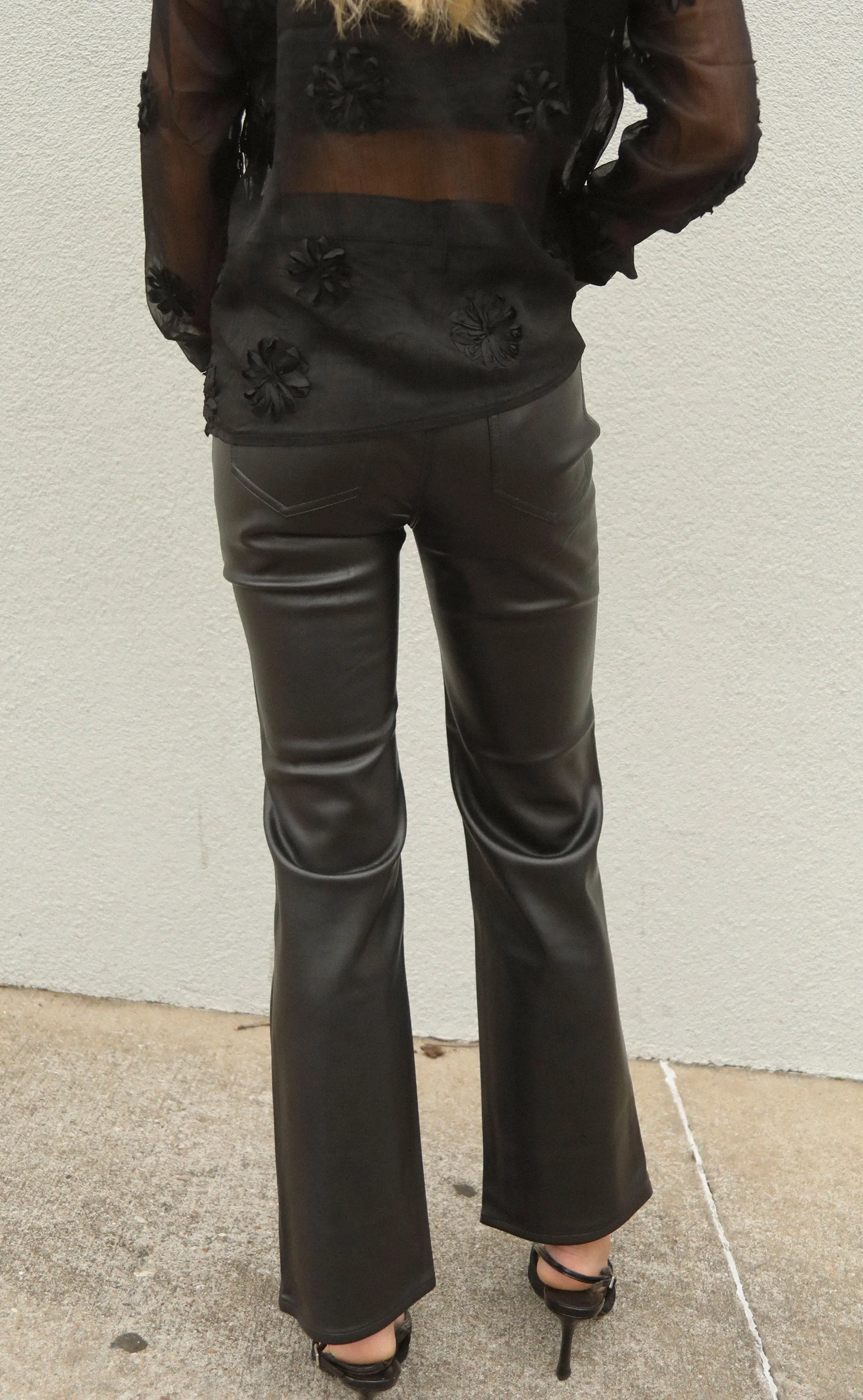 pistola: lennon high rise crop boot - slate black sold by RIFFRAFF product image thumbnail 2