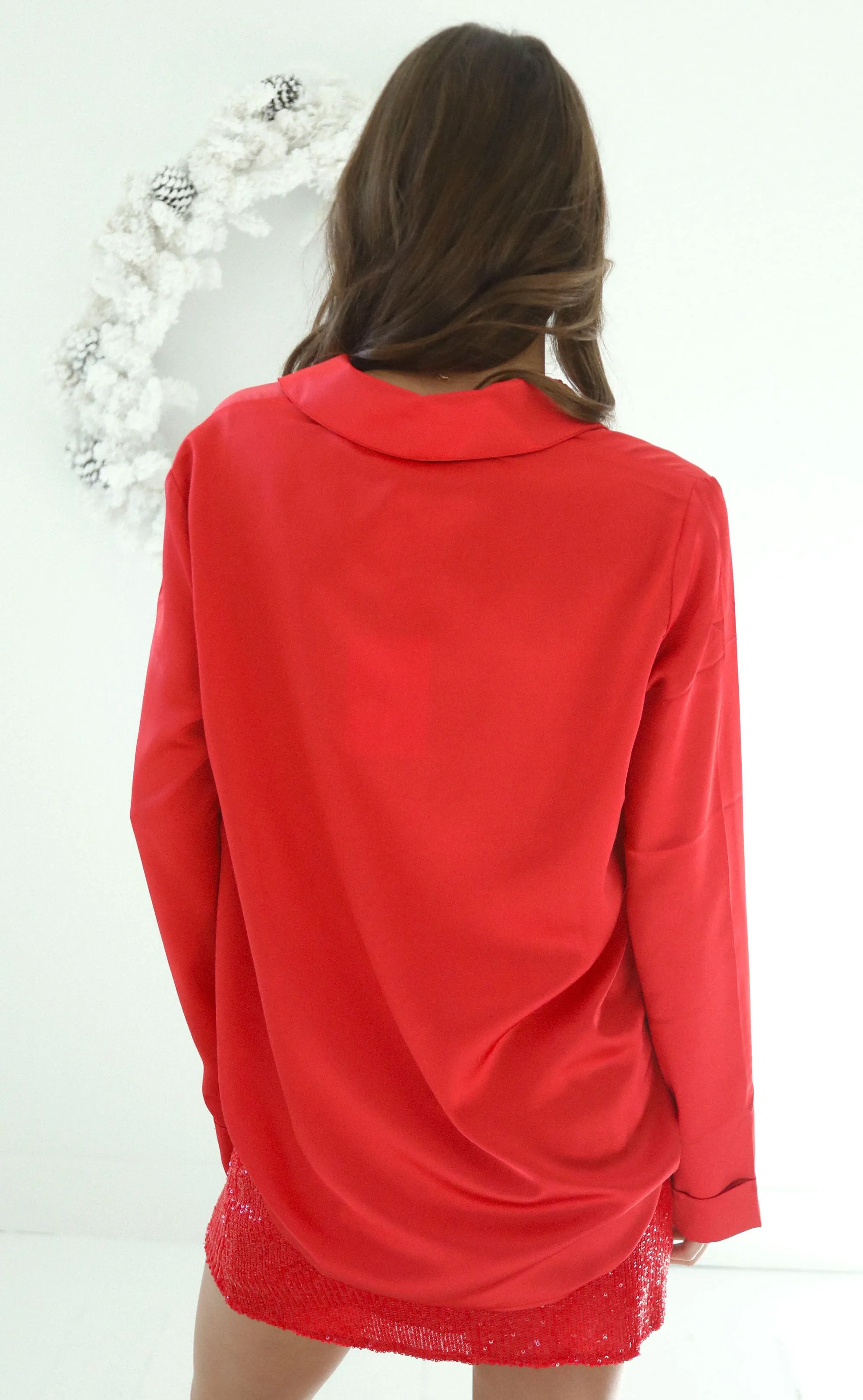 show me your mumu: smith button down - red sold by RIFFRAFF product image thumbnail 2