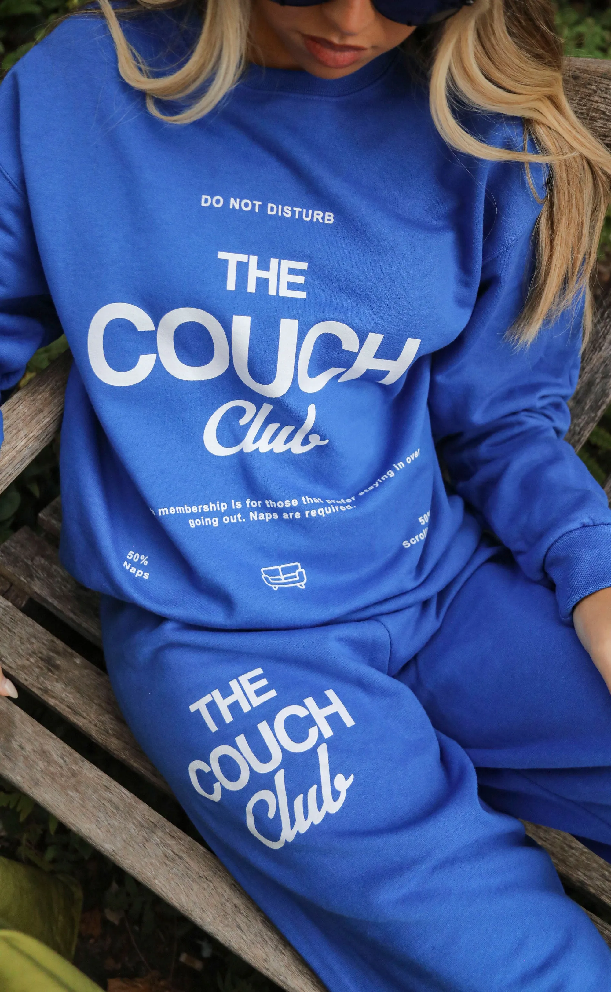 charlie southern: couch club sweatpants - royal sold by RIFFRAFF product image thumbnail 2