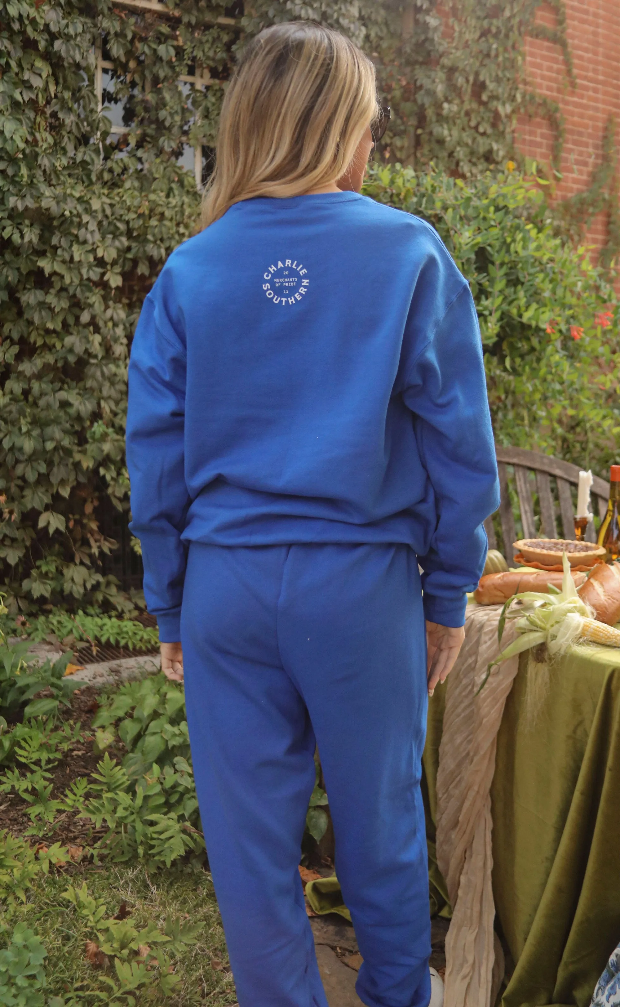 charlie southern: couch club sweatpants - royal sold by RIFFRAFF product image thumbnail 3