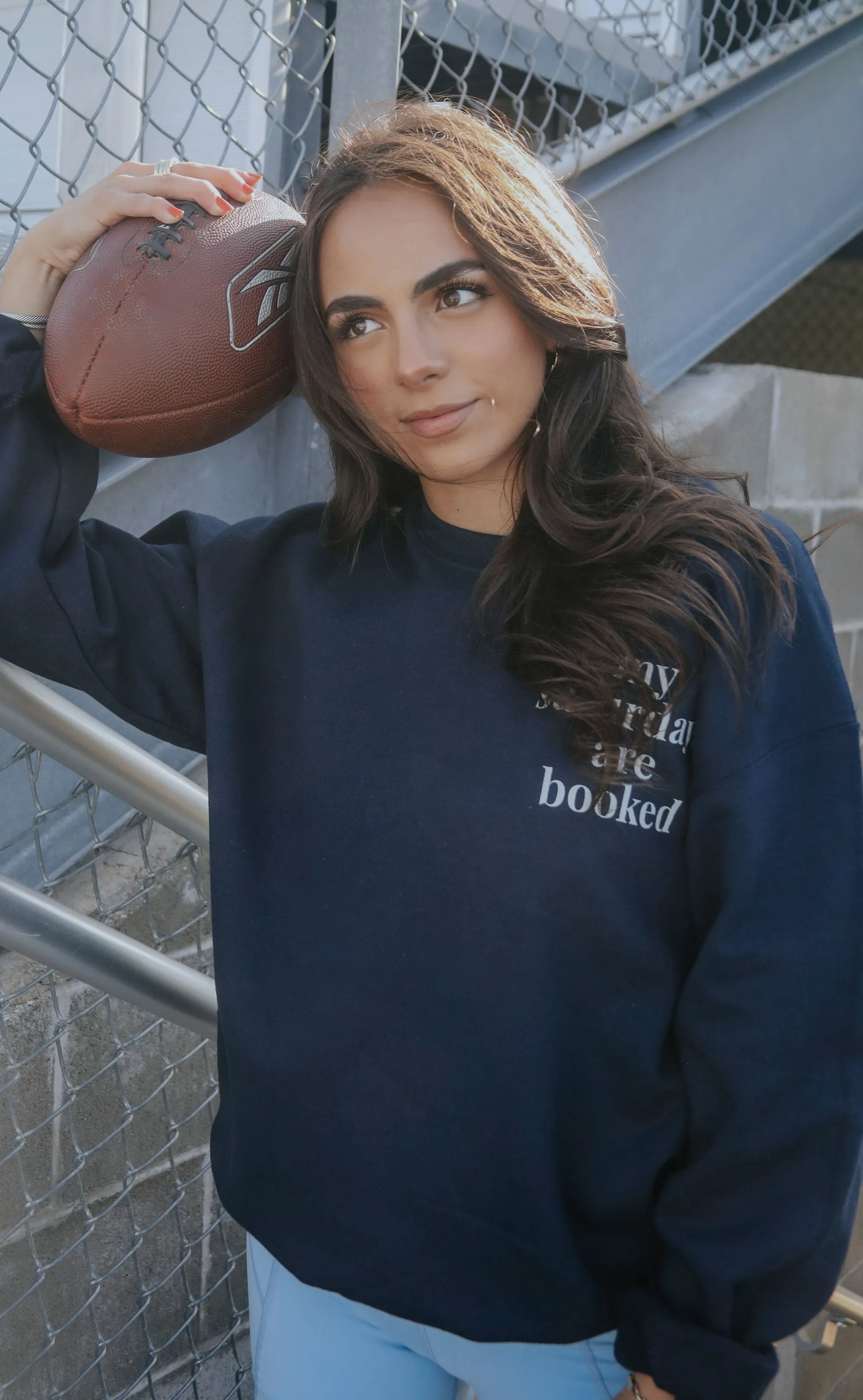 charlie southern: saturday tailgating club sweatshirt - navy sold by RIFFRAFF product image thumbnail 3