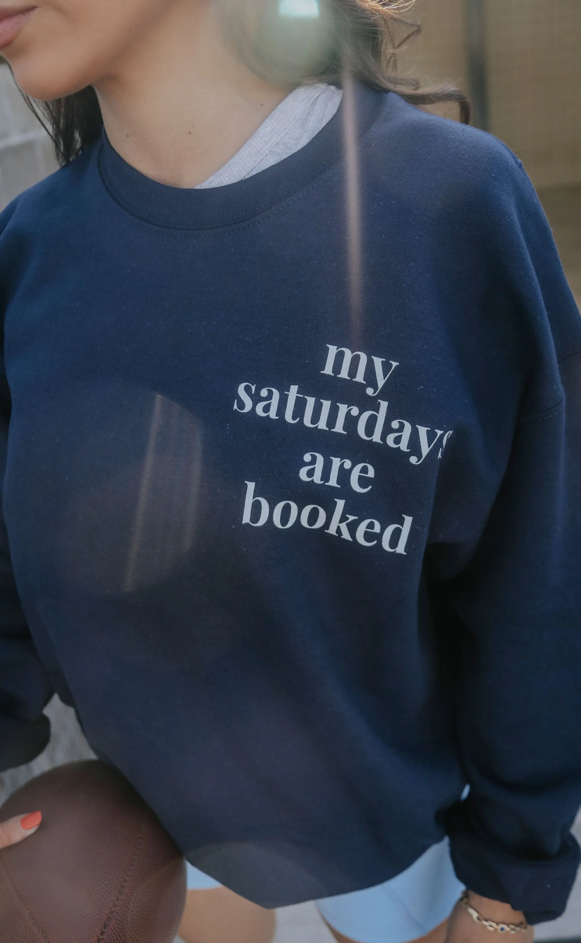 charlie southern: saturday tailgating club sweatshirt - navy sold by RIFFRAFF product image thumbnail 2