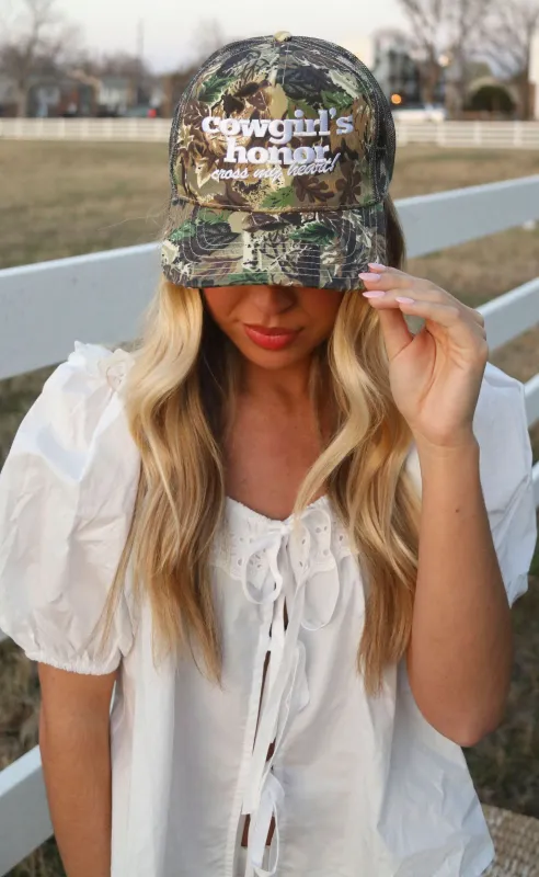 charlie southern: cowgirls honor trucker hat sold by RIFFRAFF