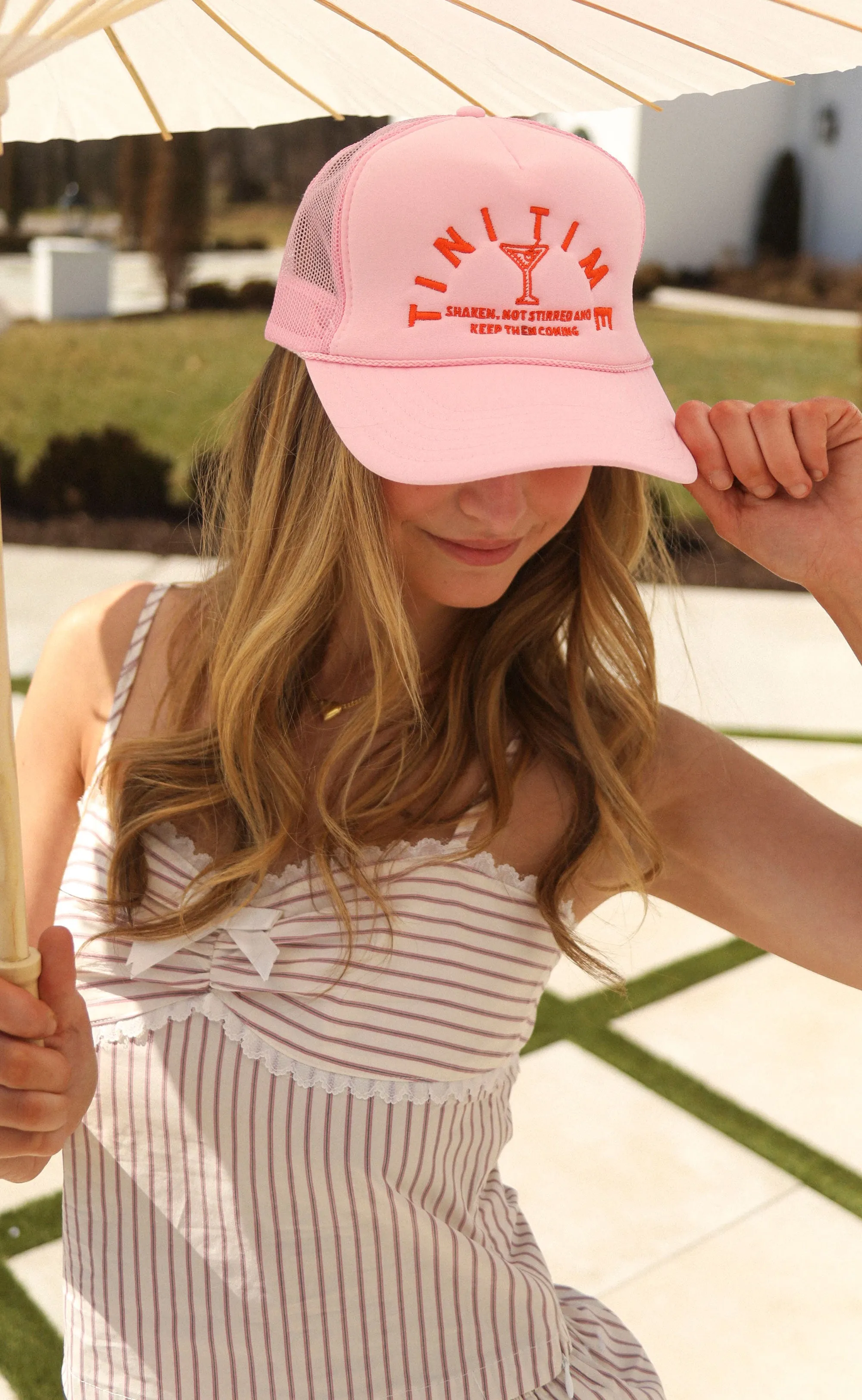 friday + saturday: tini time trucker - pink sold by RIFFRAFF product image thumbnail 2