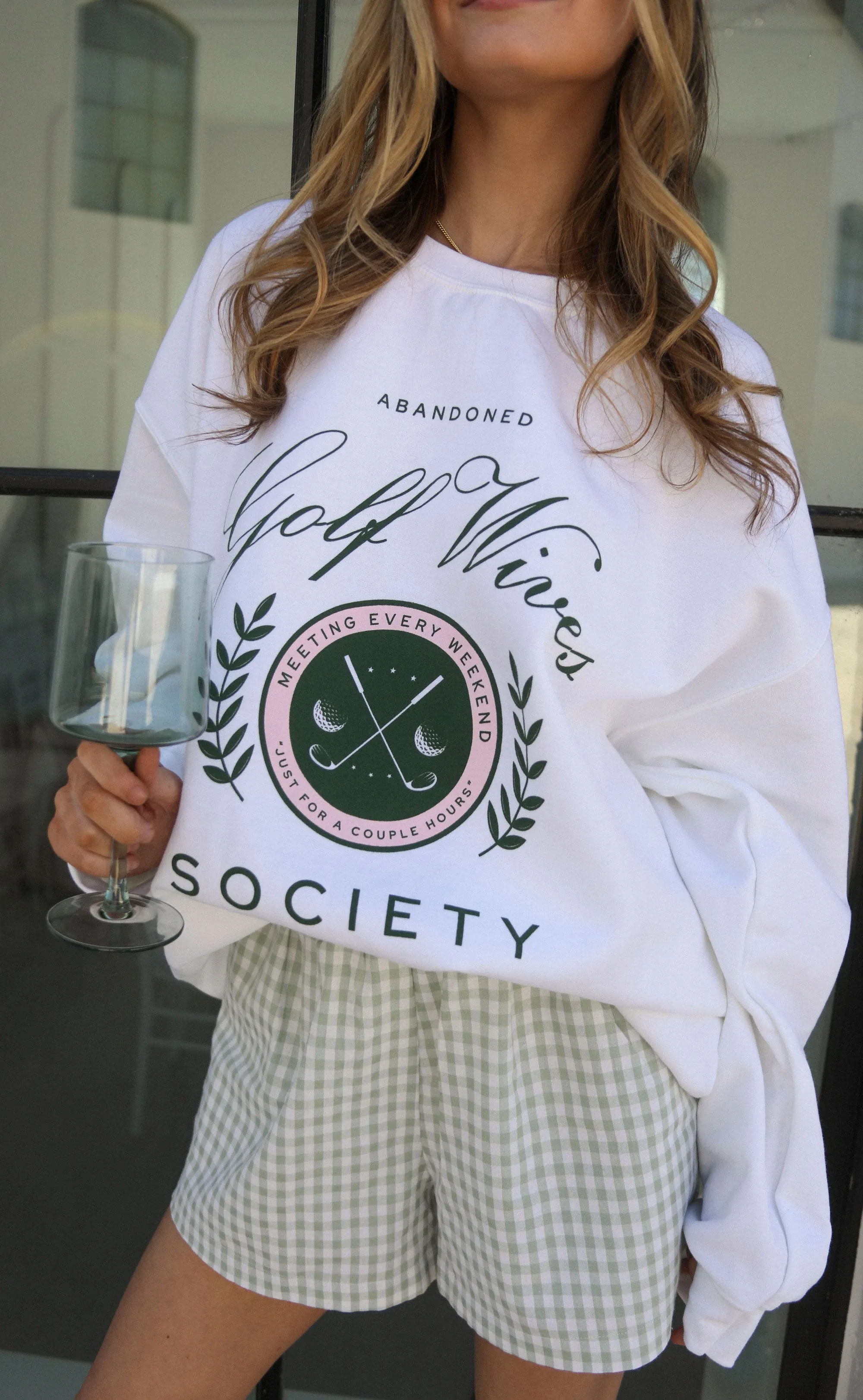 friday + saturday: golf wives sweatshirt sold by RIFFRAFF product image thumbnail 2