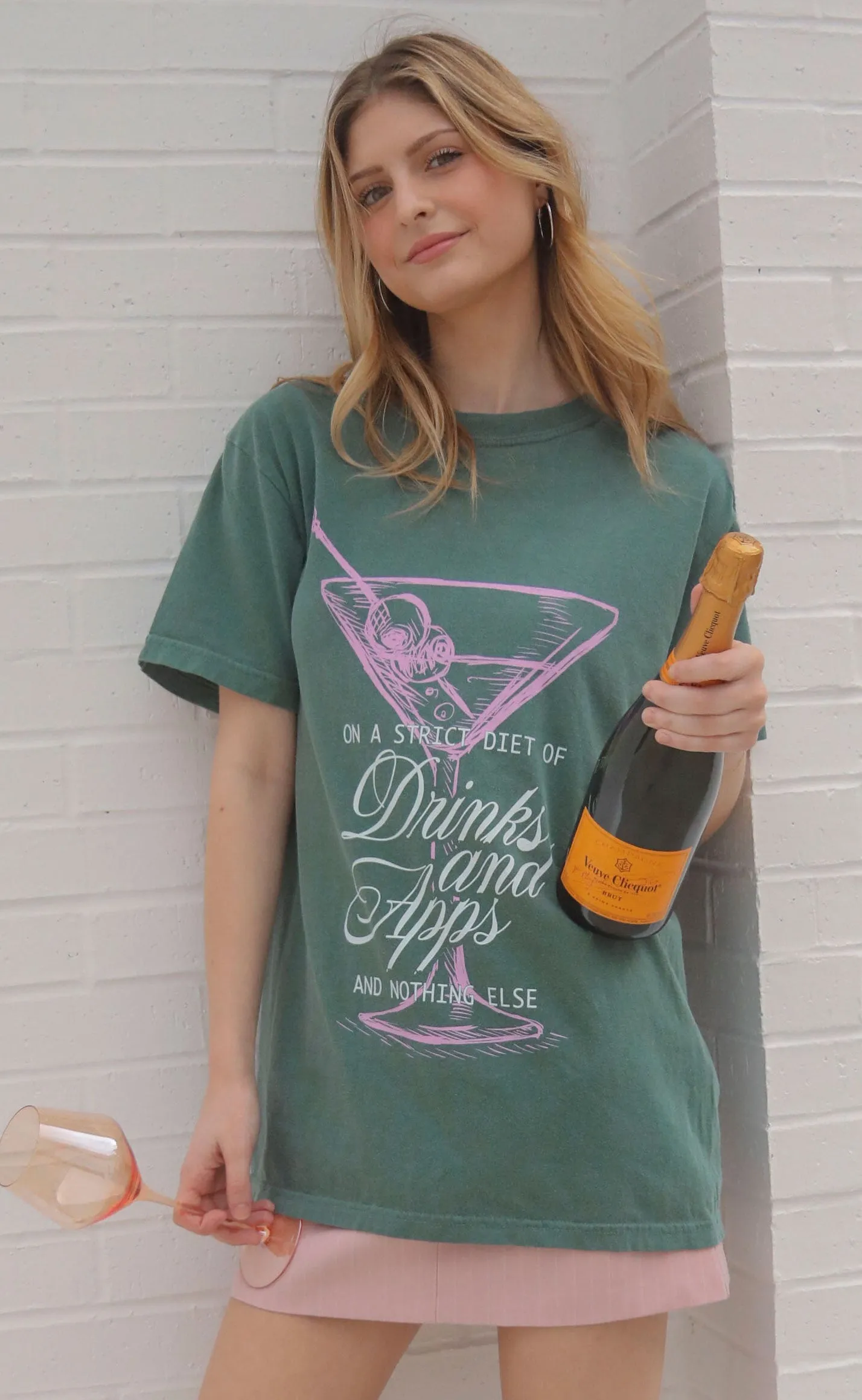 friday + saturday: drinks and apps t shirt sold by RIFFRAFF product image thumbnail 3