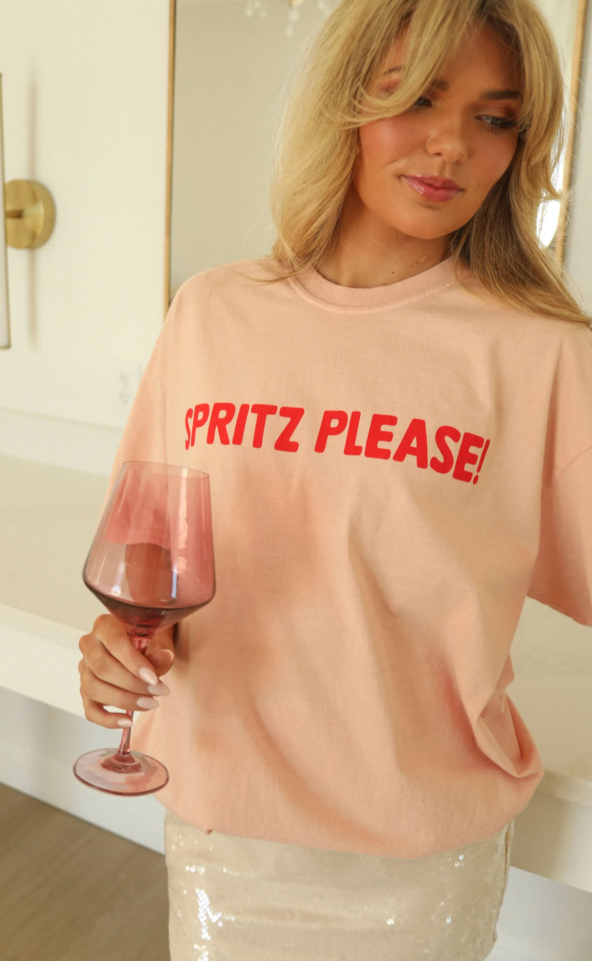 friday + saturday: spritz please t shirt sold by RIFFRAFF product image thumbnail 4