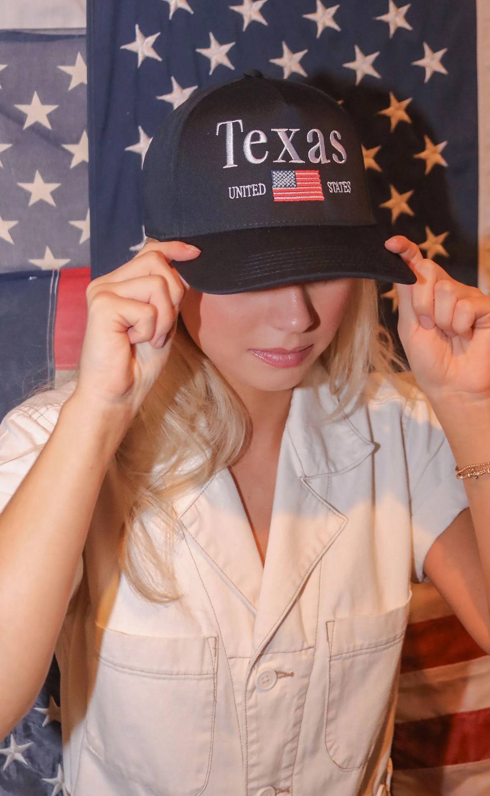 charlie southern: tx flag trucker hat sold by RIFFRAFF